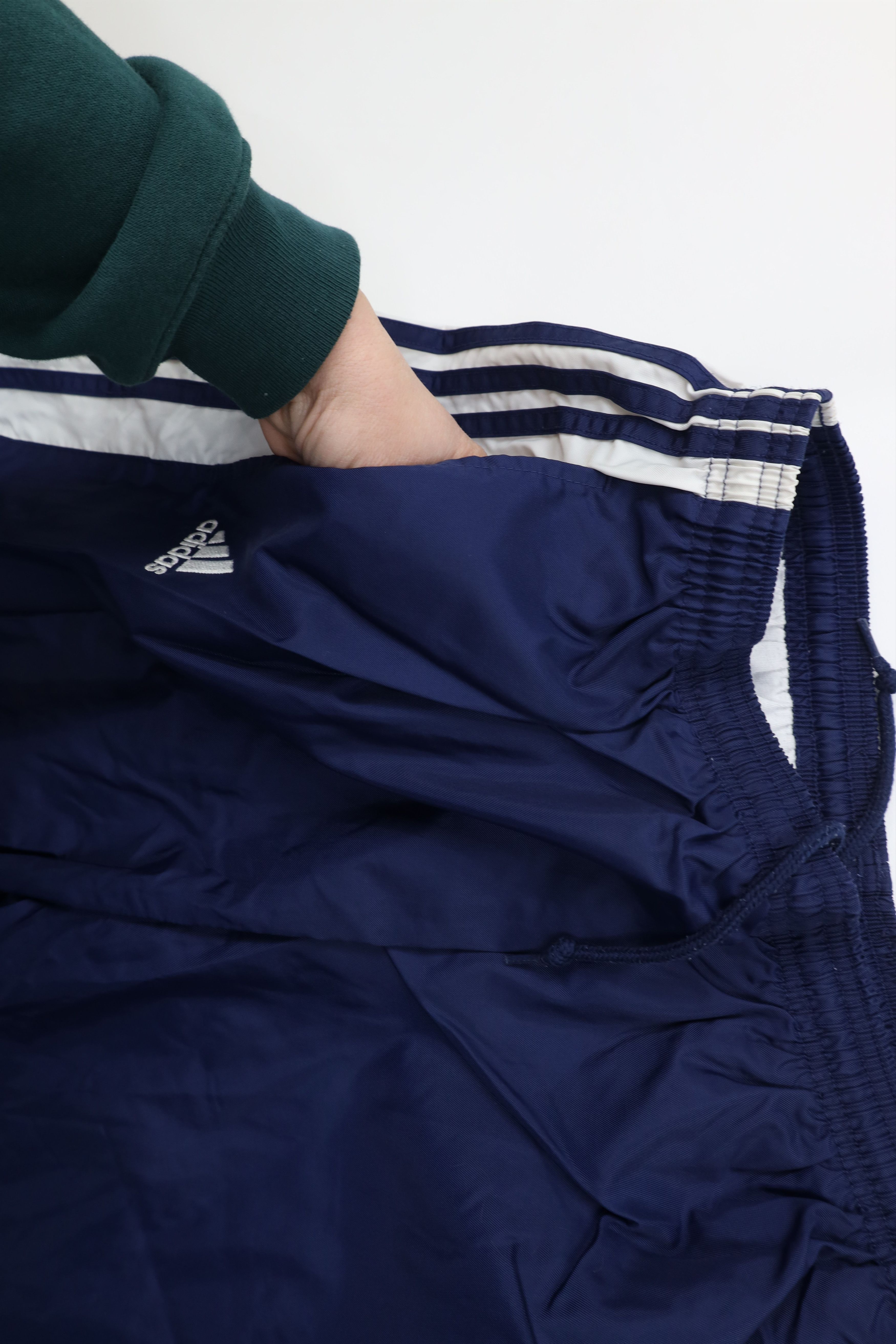 Adidas Vintage 90s Adidas Windbreaker Joggers Pants Blue Nylon Size US 40 / EU 56 - 7 Thumbnail