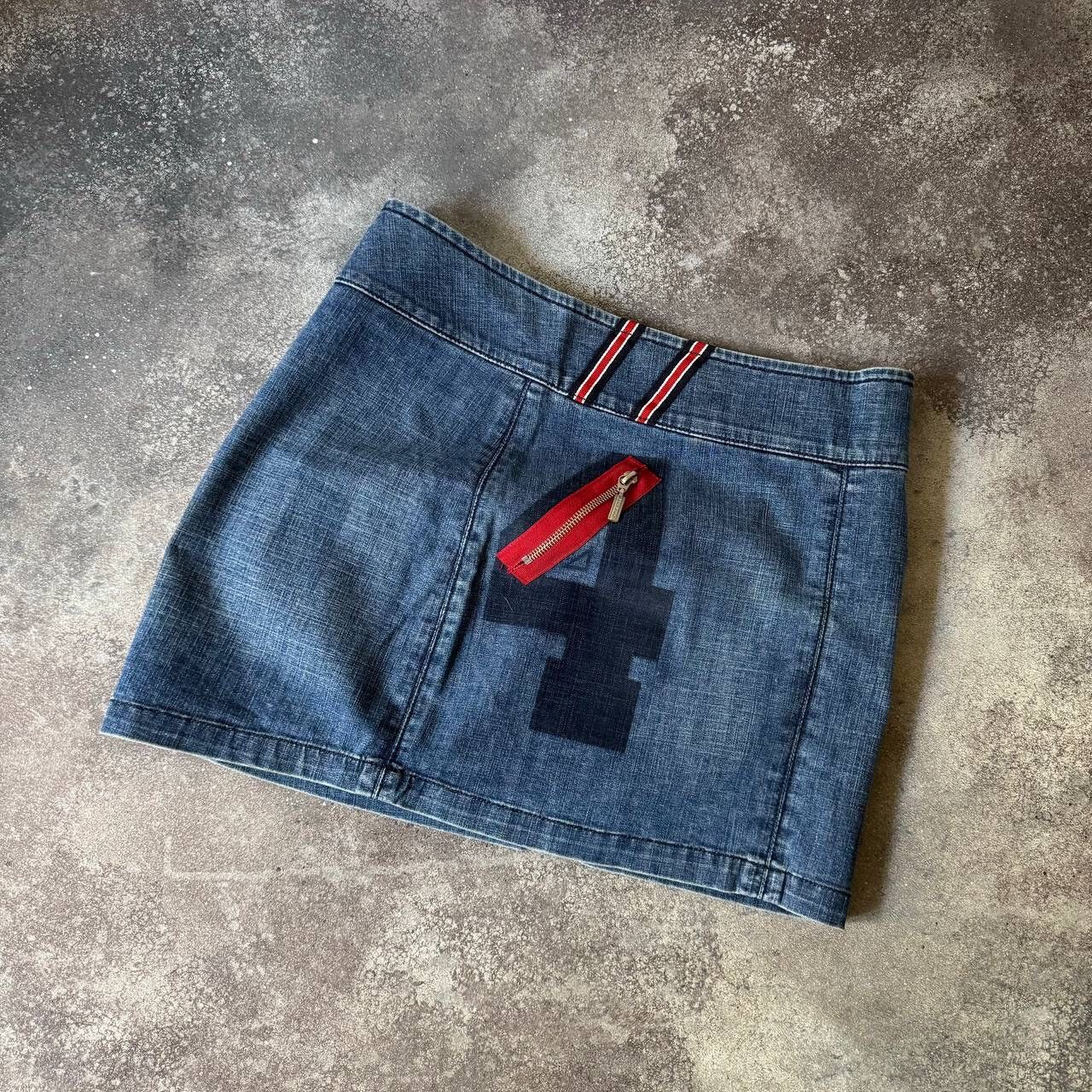 20471120 × Hysteric Glamour × Japanese Brand Y2K Super Sexy Vintage Denim Mini Skirt Size 30" / US 8 / IT 44 - 5 Thumbnail