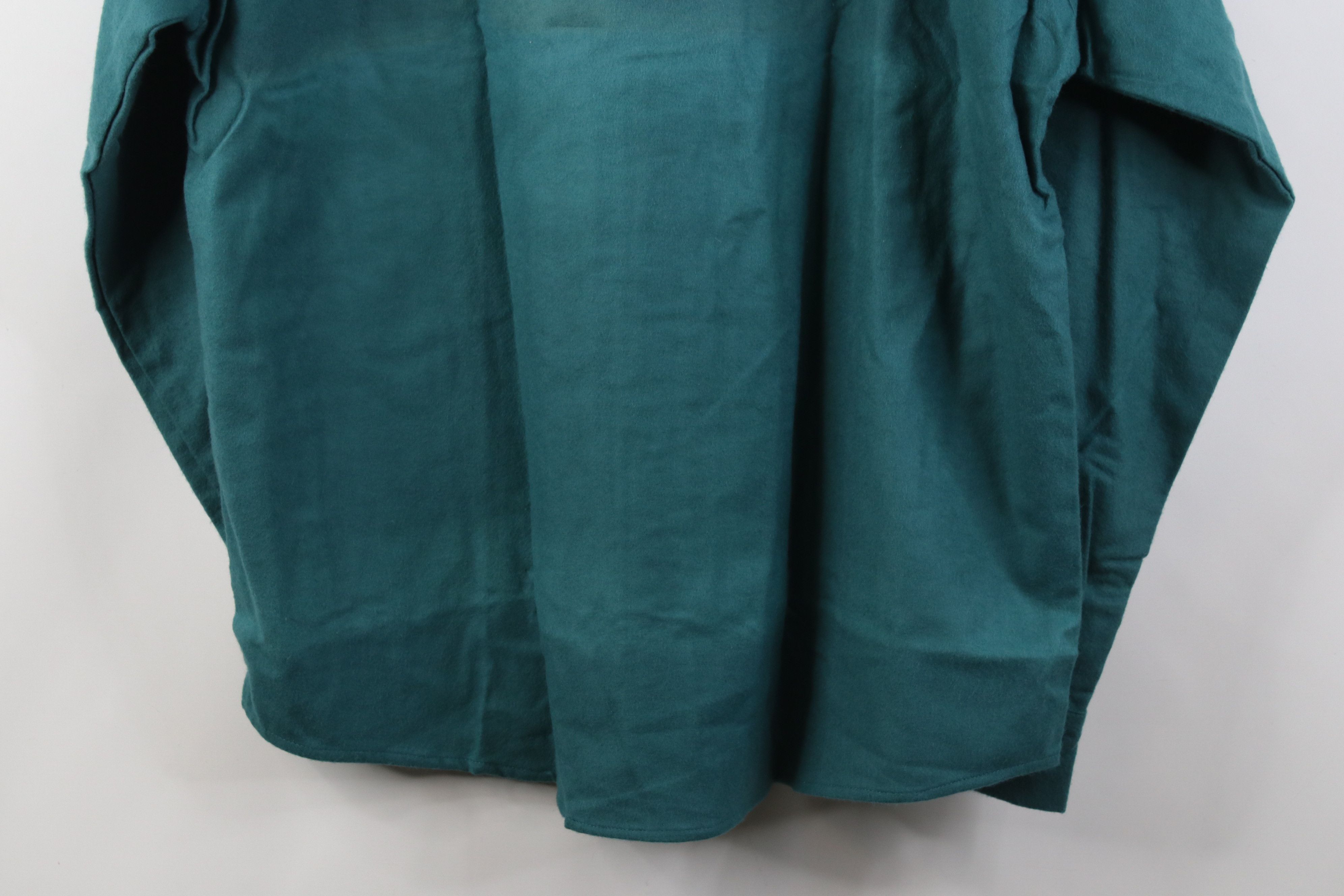 Vintage Deadstock Vintage 70s 80s Cloth Button Shirt Green USA Size US XL / EU 56 / 4 - 18 Thumbnail