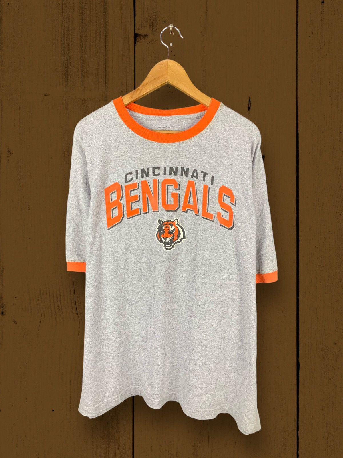Reebok Steals! Reebok Cincinnati Bengals NFL Oversize Ringer Tee Size US XXL / EU 58 / 5 - 1 Thumbnail