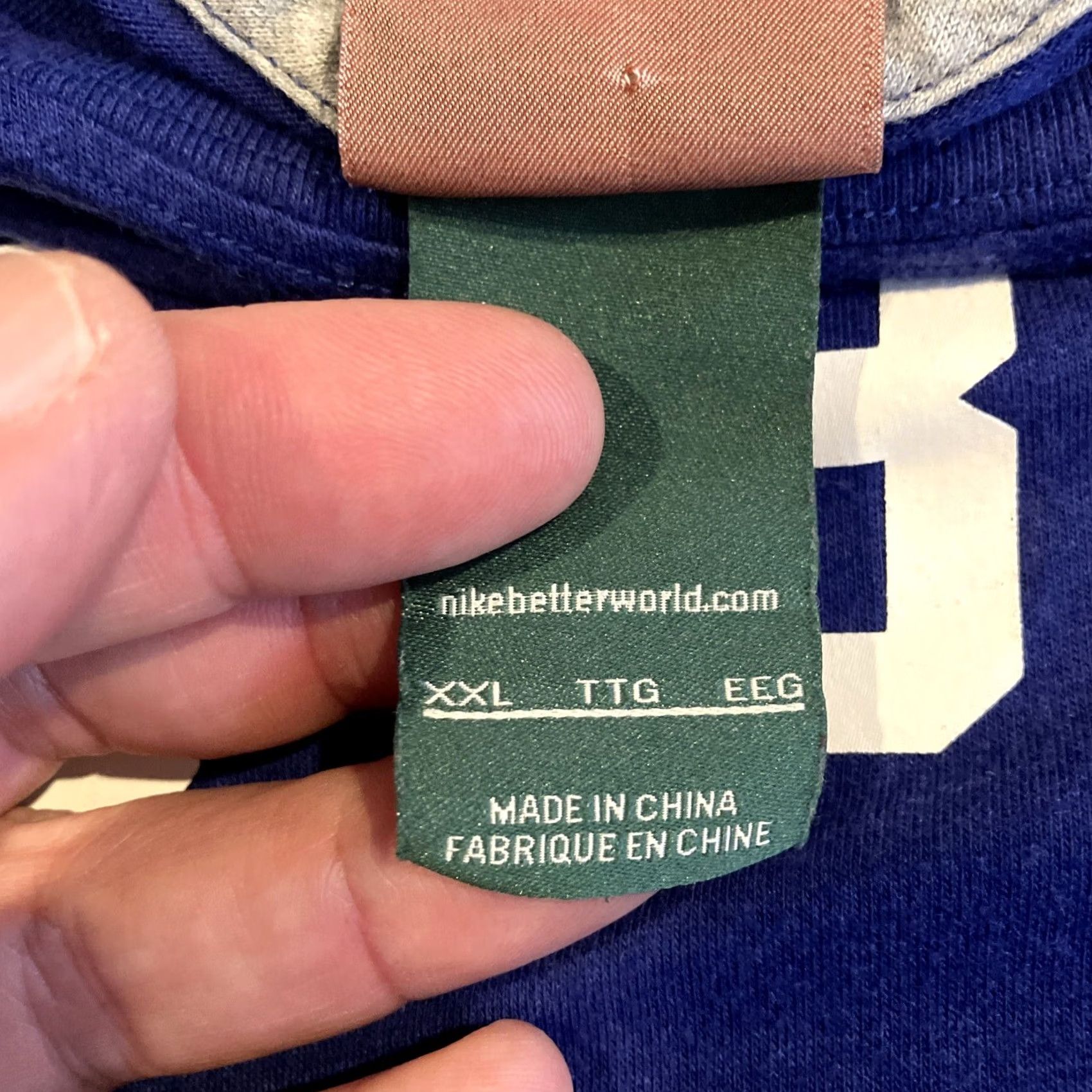Nike Nike NY Giants T Shirt - NFL X Nike - Big Blue Wrecking Crew - Men's XXL Short Sleeve Crew Neck Cotton Graphic Print Football Size US XXL / EU 58 / 5 - 5 Thumbnail