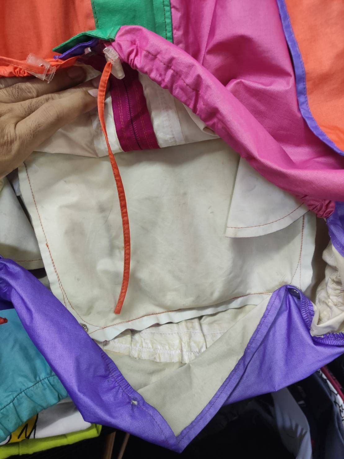 Goretex Vtg 90's Gore-Tex Multicolor Hoodie Jacket Size US XL / EU 56 / 4 - 13 Thumbnail
