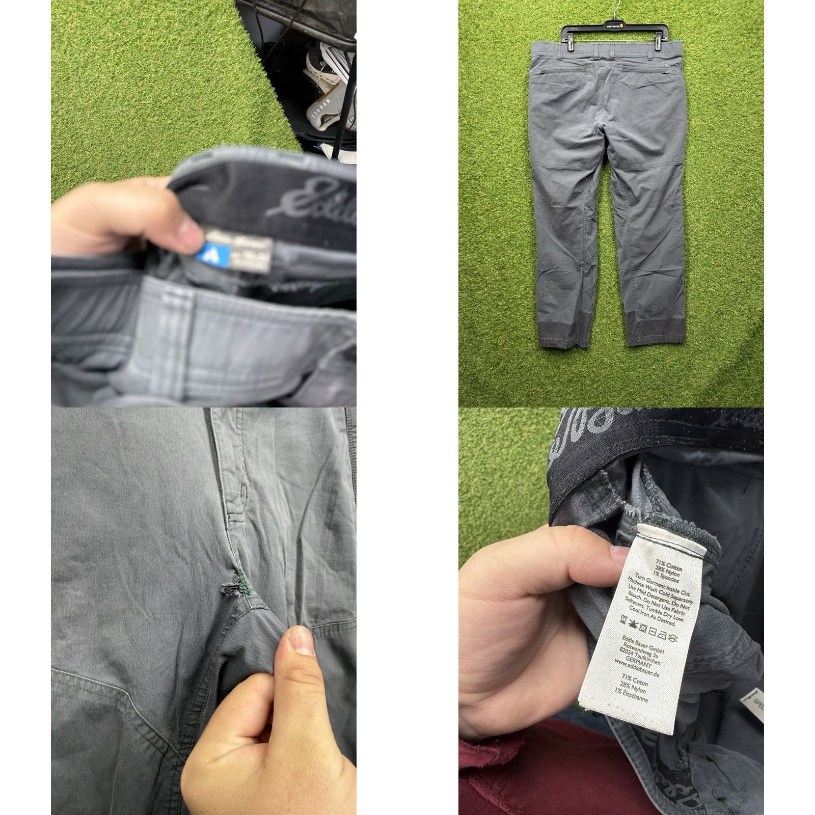 Eddie Bauer Eddie Bauer First Ascent Pants Mens 36x30 Gray Nylon Spandex 5-Pocket Straight Union Utility Casual Size US 36 / EU 52 - 8 Thumbnail