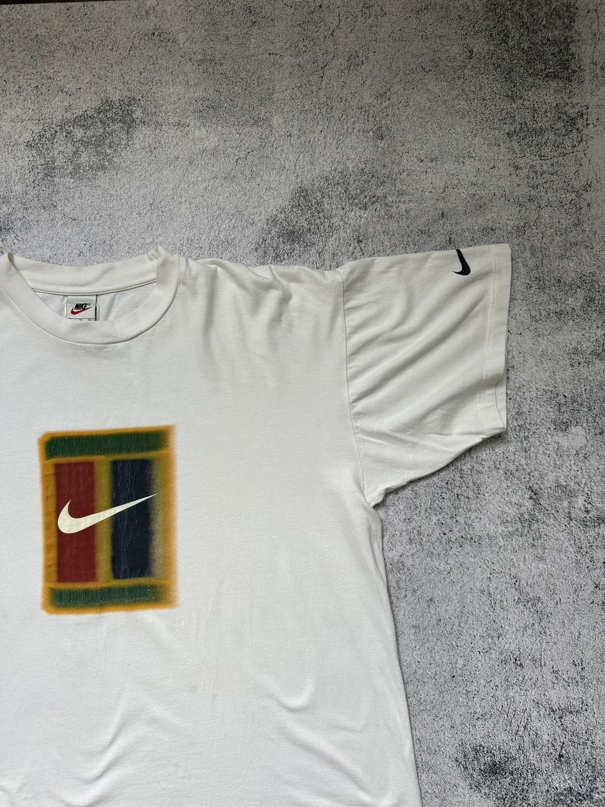 Nike Vintage Nike T-shirt Court Big Logo Size US XL / EU 56 / 4 - 4 Thumbnail