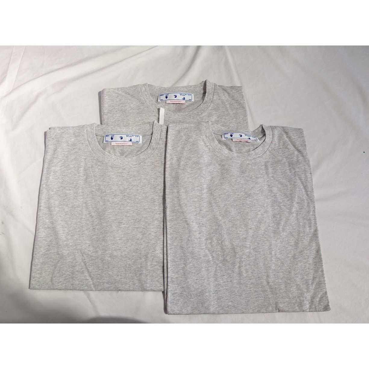 Off-White o1rshd1 Hand Off Tripack S/S Tee in Melange Grey Size US XL / EU 56 / 4 - 1 Thumbnail
