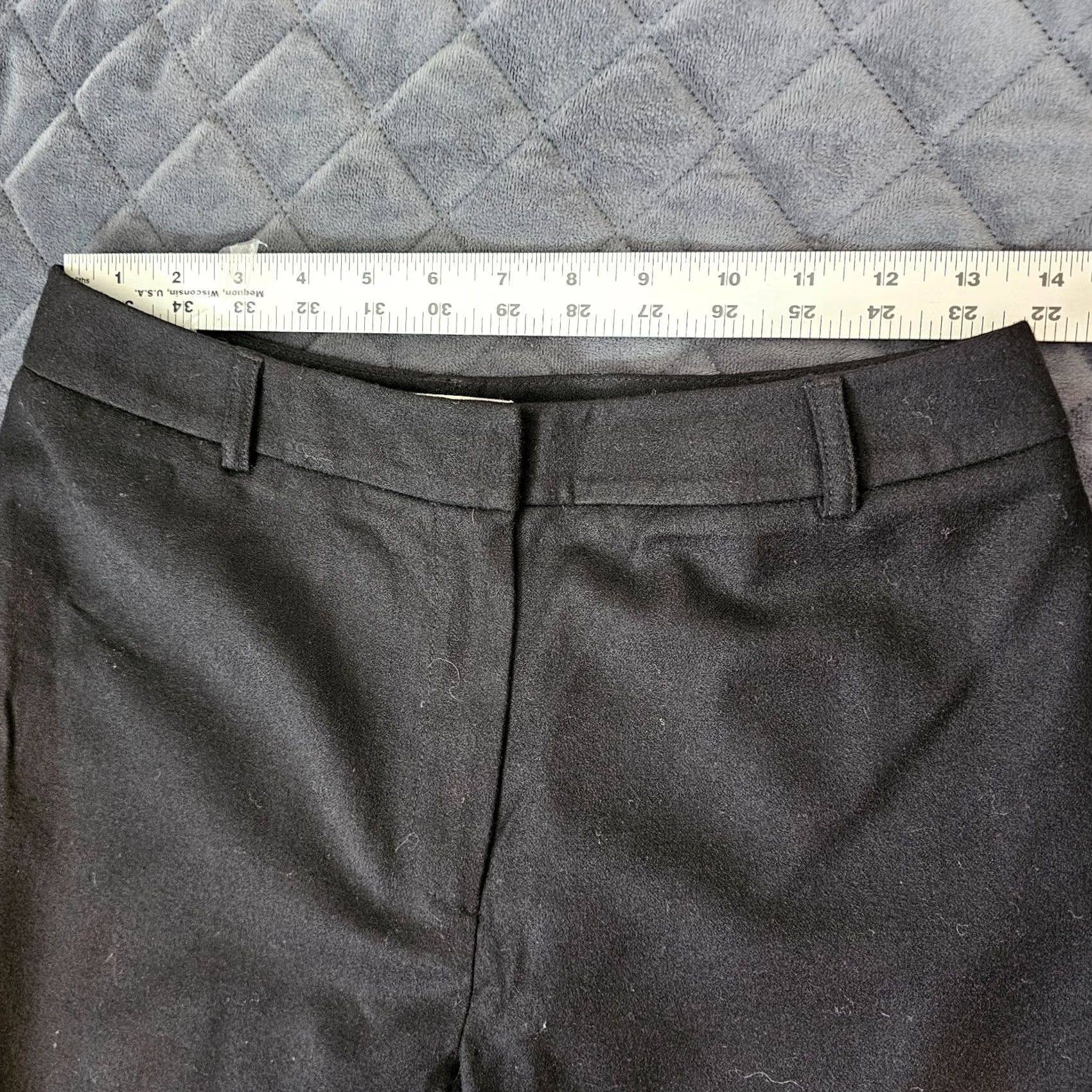 Talbots TALBOTS Pants Women Dress Pants Wool Blend Stretch Black 6 Regular Straight 30.5 In Inseam Italy Size 28" / US 6 / IT 42 - 4 Thumbnail