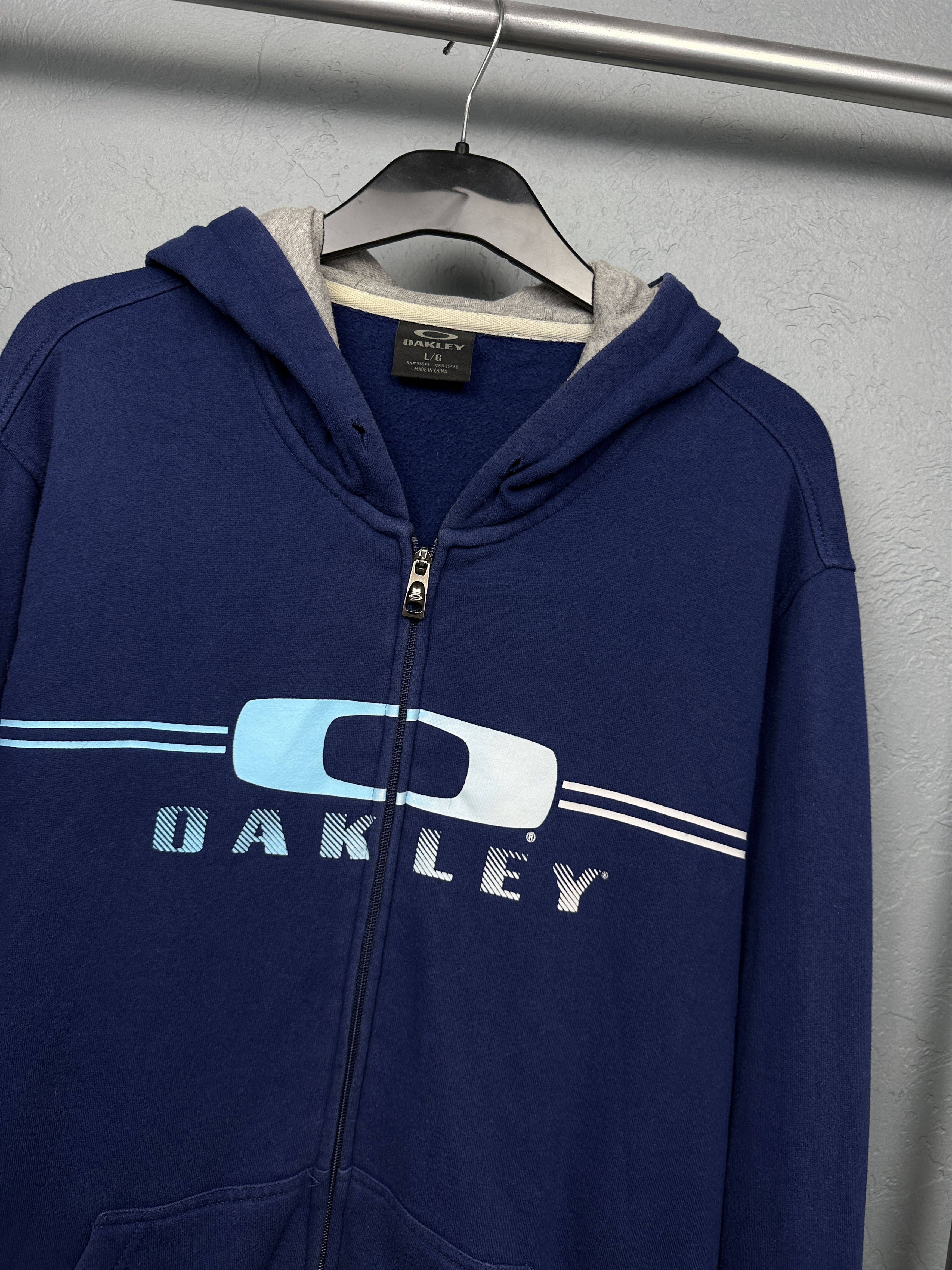 Oakley Oakley Vintage Mens Zip Hoodie Size US L / EU 52-54 / 3 - 2 Thumbnail