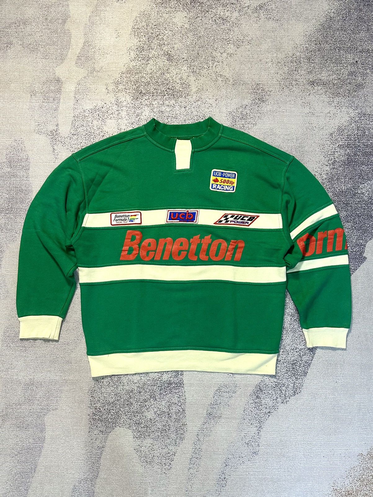 Benetton Rare Vintage 80s Benetton Crewneck Rugby Shirts Size US M / EU 48-50 / 2 - 1 Thumbnail