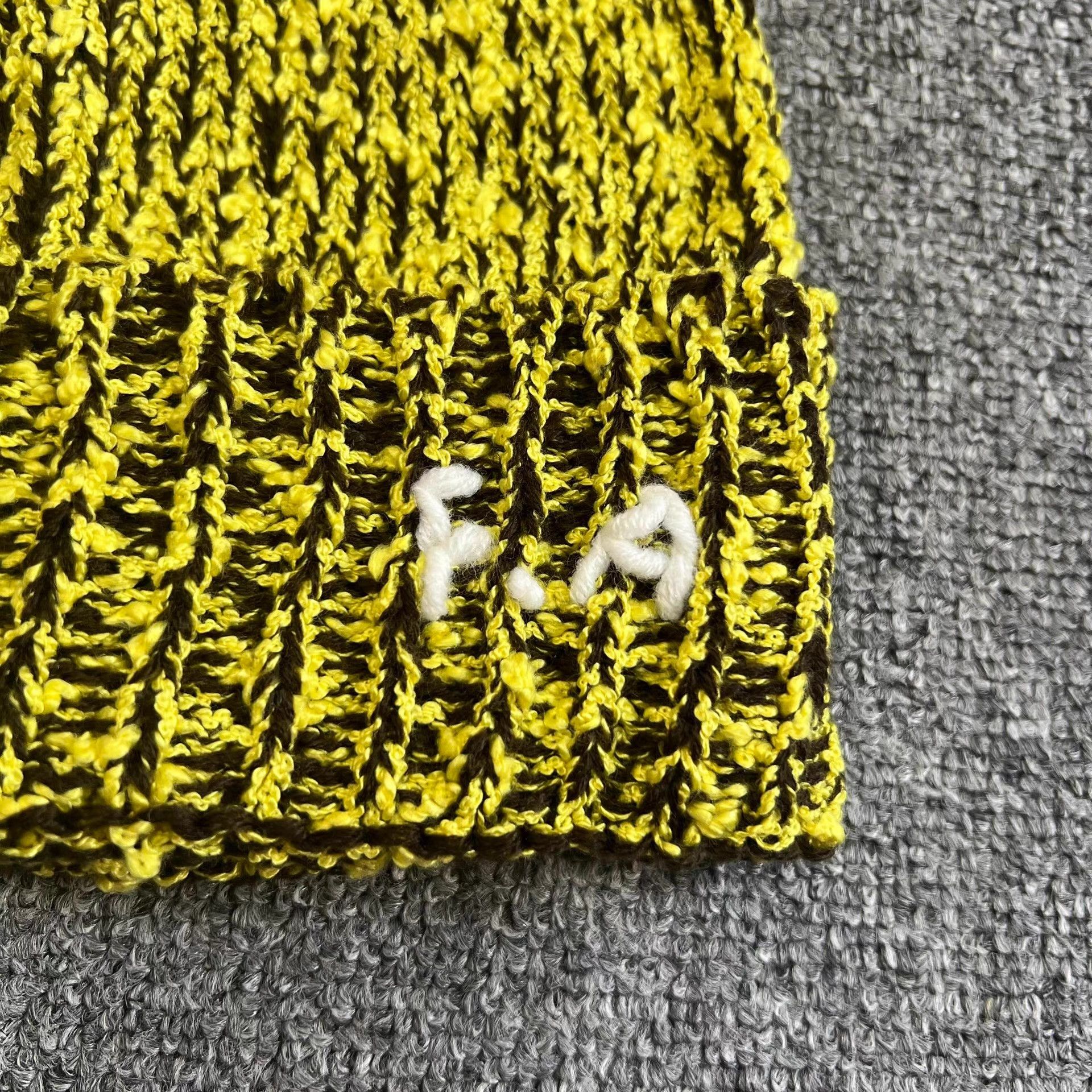 Fucking Awesome Fucking Awesome Embroidered FA Knitted Beanie Q7 Size ONE SIZE - 5 Thumbnail