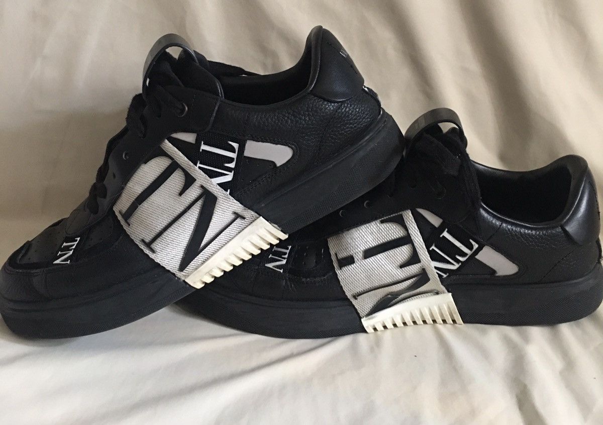 Designer × Valentino Valentino Garavani VL7N Black Leather Sneakers Size EU 41 Size US 8 / EU 41 - 11 Thumbnail
