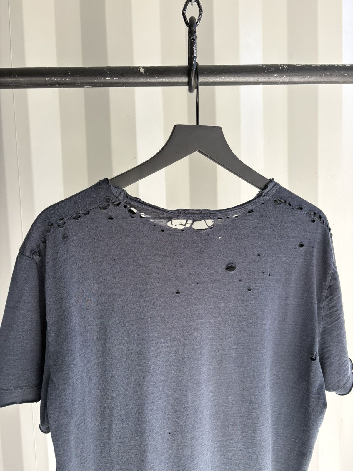 Vintage Buck Mason Thrashed Faded BLANK Shirt Distressed Grunge Band Size US L / EU 52-54 / 3 - 6 Thumbnail