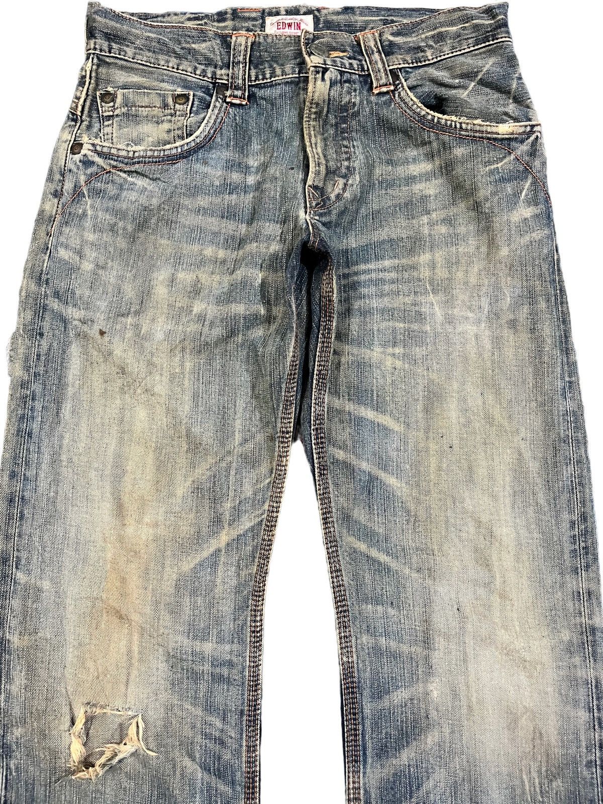 Edition Japan Vintage Edwin XV MudWash Rusty Denim Size US 31 - 2 Thumbnail