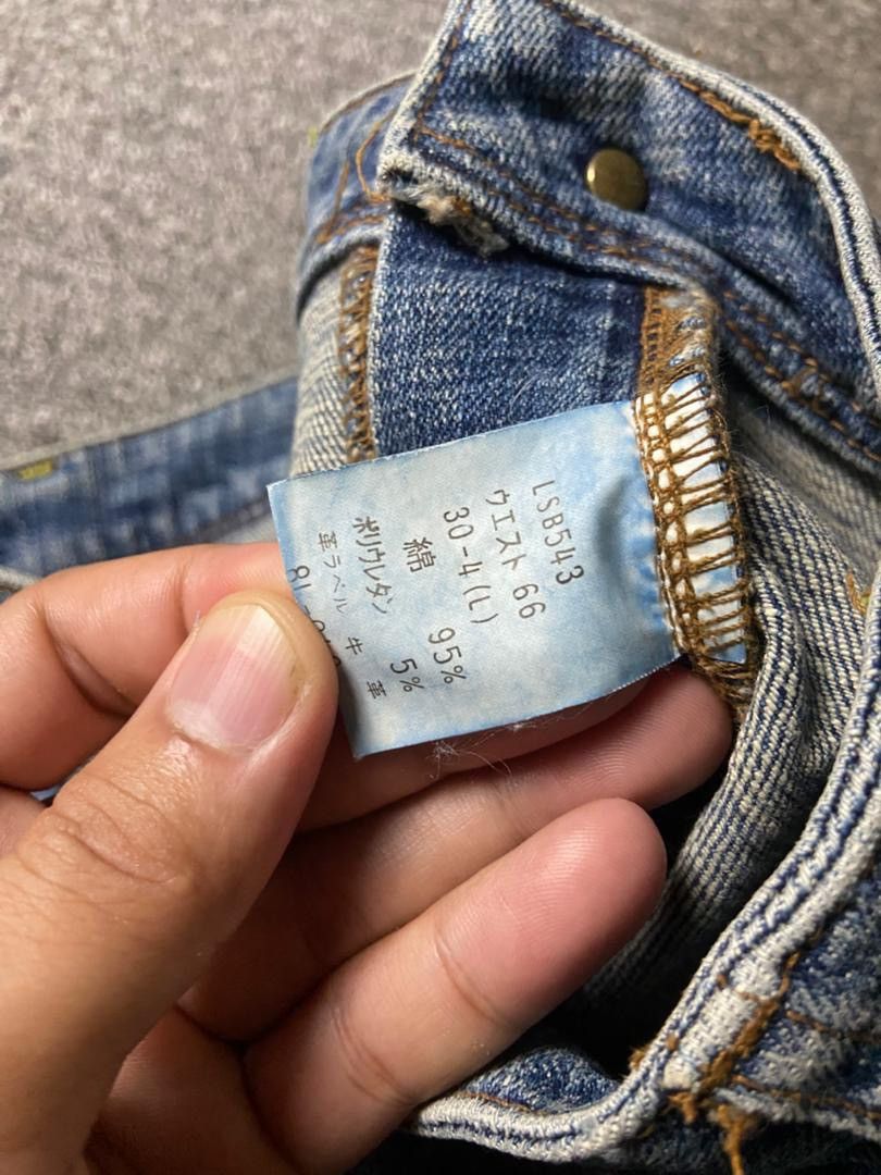 Japanese Brand Brappers Brand Flare Denim Jeans (153) Size 29" - 6 Thumbnail