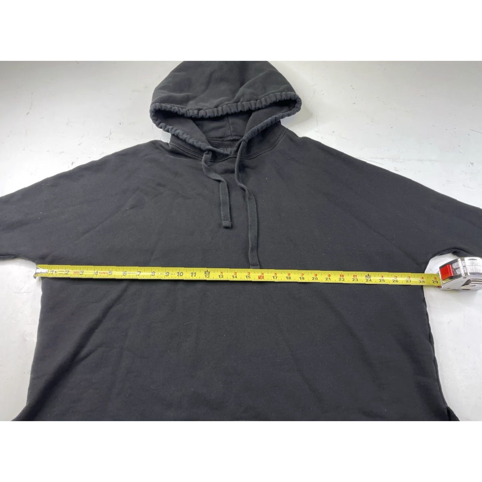 Frank & Eileen Frank & Eileen Hoodie Sweatshirt Dolman Sleeve Black Small Womens Pullover Hooded Fleece Crew Neck Classic Fit Knit Size S / US 4 / IT 40 - 6 Thumbnail