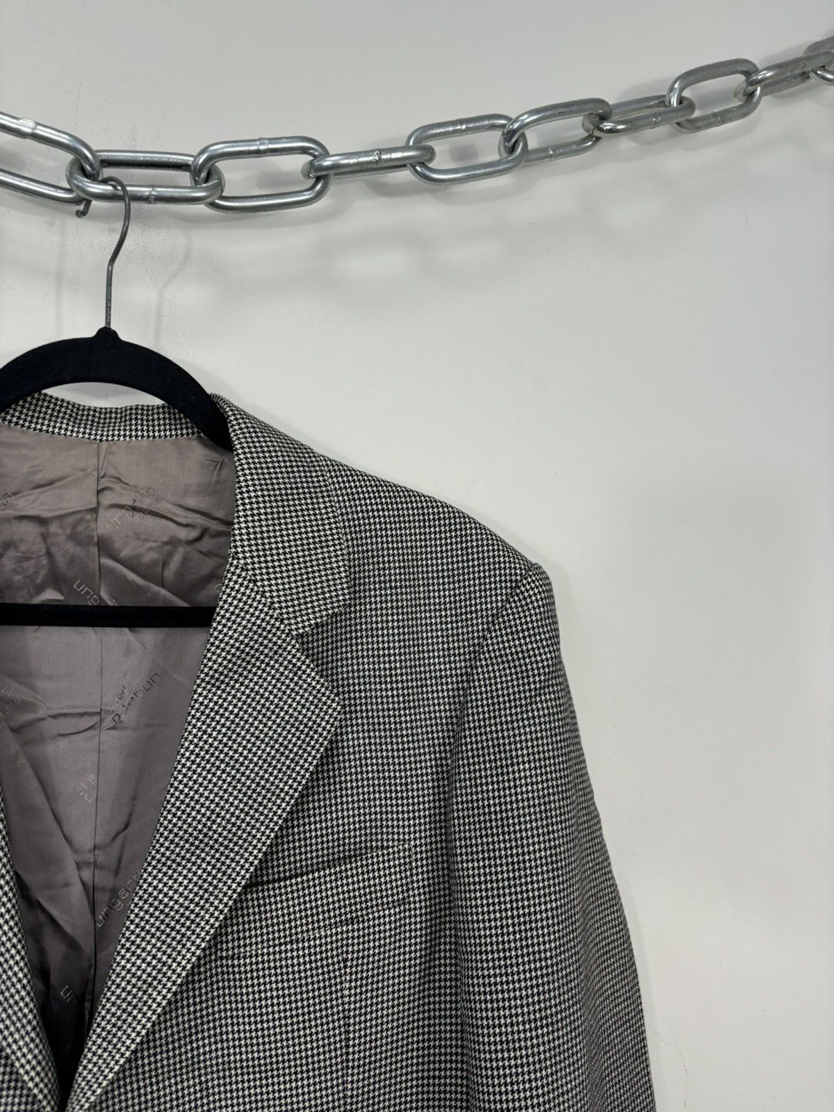 Emanuel Ungaro Vintage Ungaro Paris Ermenegildo Zegna Tessuto Blazer Jacket Size 42R - 7 Thumbnail