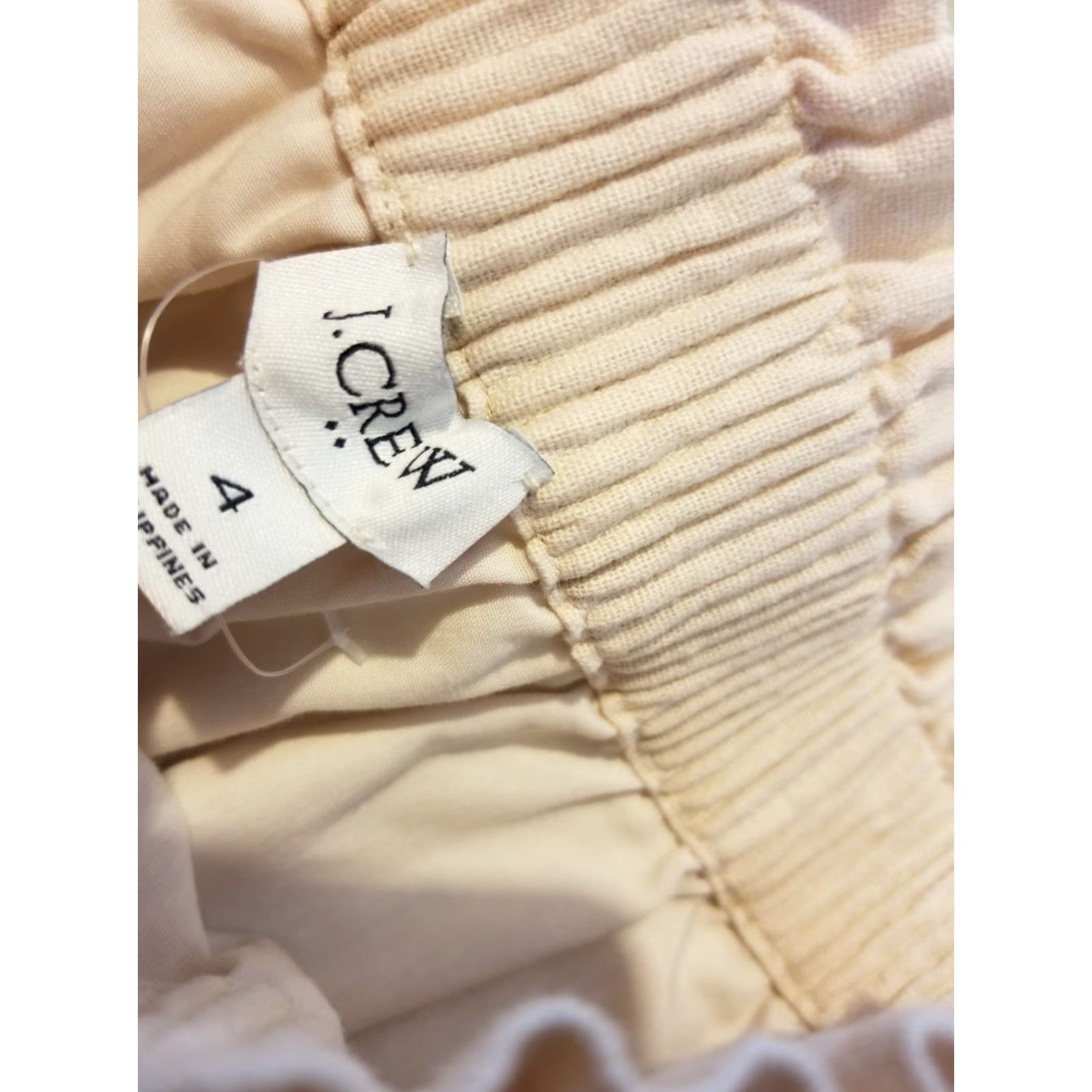 J.Crew VINTAGE? (No) Actually: J.CREW Skirt Women 4 Linen Beige Knee Length A-Line 4? Size 27" / US 4 / IT 40 - 5 Thumbnail