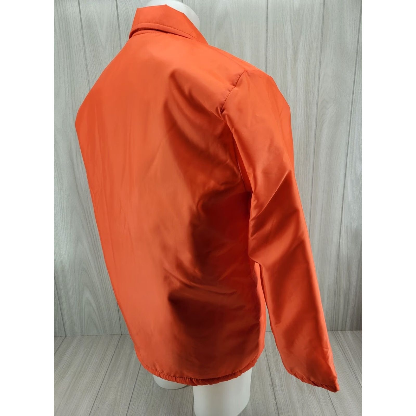Salem Sportswear VINTAGE Gem Sportswear Nylon Satin Hunter Orange Jacket Medium USA Mens Bomber Snap Embroidered 90s Theme USA Golf Satin Nylon Size US M / EU 48-50 / 2 - 5 Thumbnail