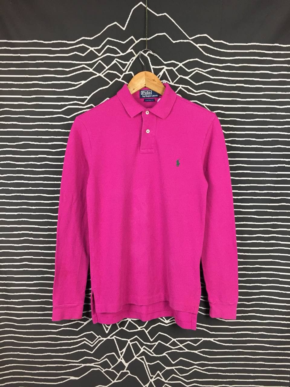 Polo Ralph Lauren Vtg Polo Ralph Lauren Custom Fit Longsleeve Polo Tee Size US S / EU 44-46 / 1 - 1 Thumbnail