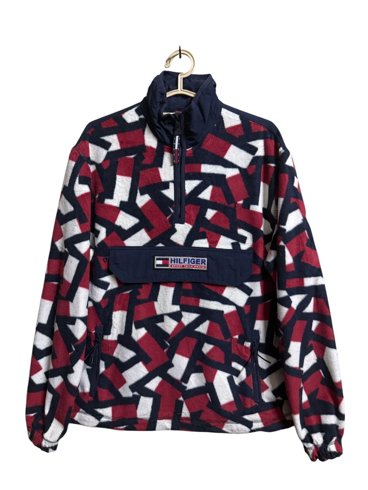 Tommy Hilfiger Tommy Hilfiger Sport Tech Denim Polar Fleece Vintage Size US XS / EU 42 / 0 - 2 Thumbnail