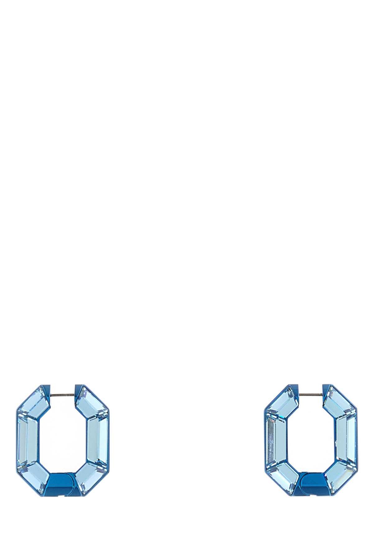 Light Blue Crystal Lucent Earrings