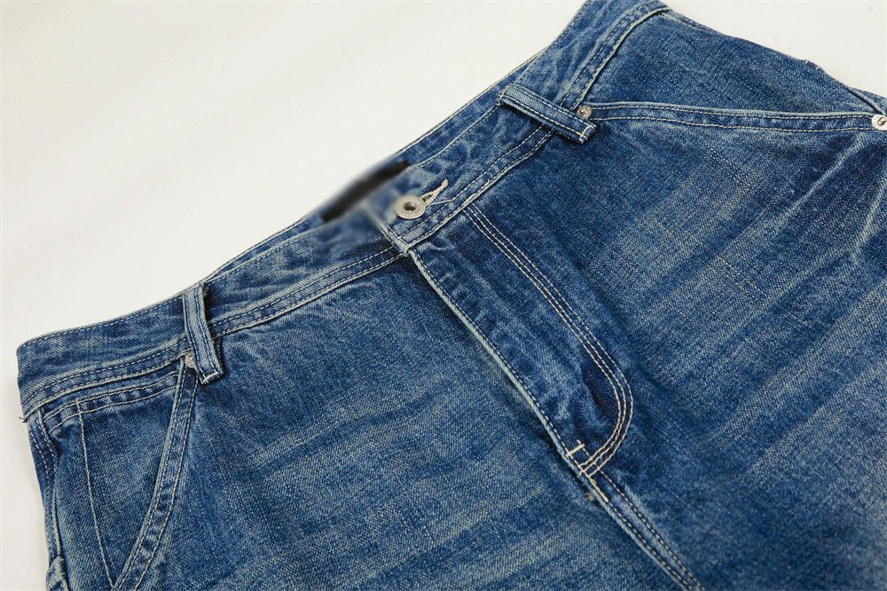 Jean Men's Street American Retro Loose Wide-Leg Washed Jeans Size US 32 / EU 48 - 3 Thumbnail