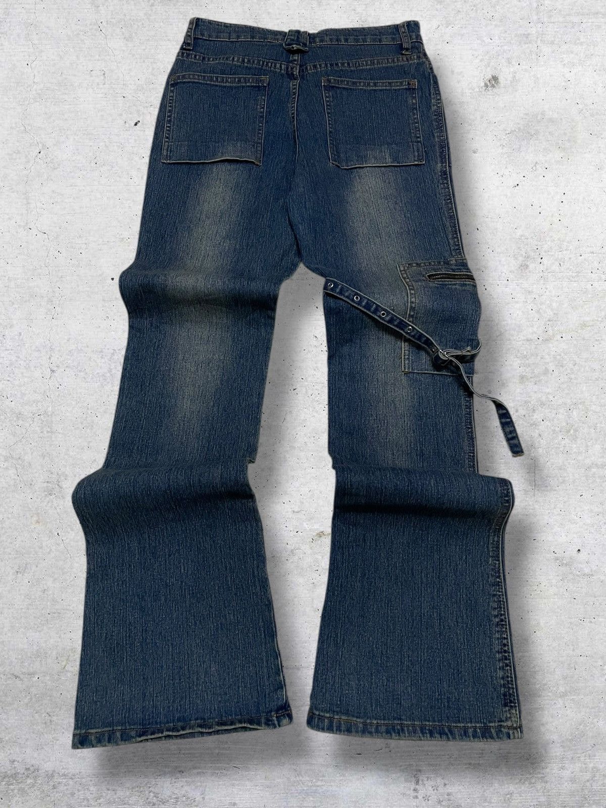 Japanese Brand VINTAGE HAPHAZARD JAPAN DESIGNER 90S BONDAGE PUNK FLARED OG Size US 26 / EU 42 - 8 Thumbnail