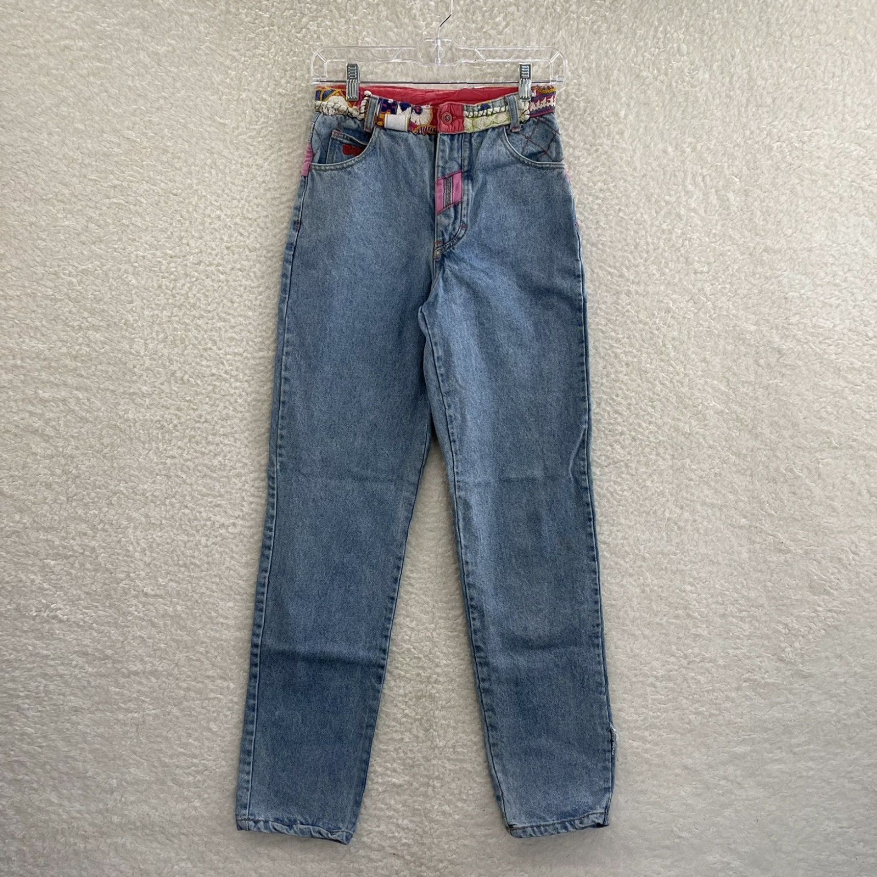 Coogi VINTAGE 80s Denim Jeans Women 2 4 25 26 Slim High Rise Blue Damage Jeans 30in Inseam Women’s"} Size 26" / US 2 / IT 38 - 2 Thumbnail