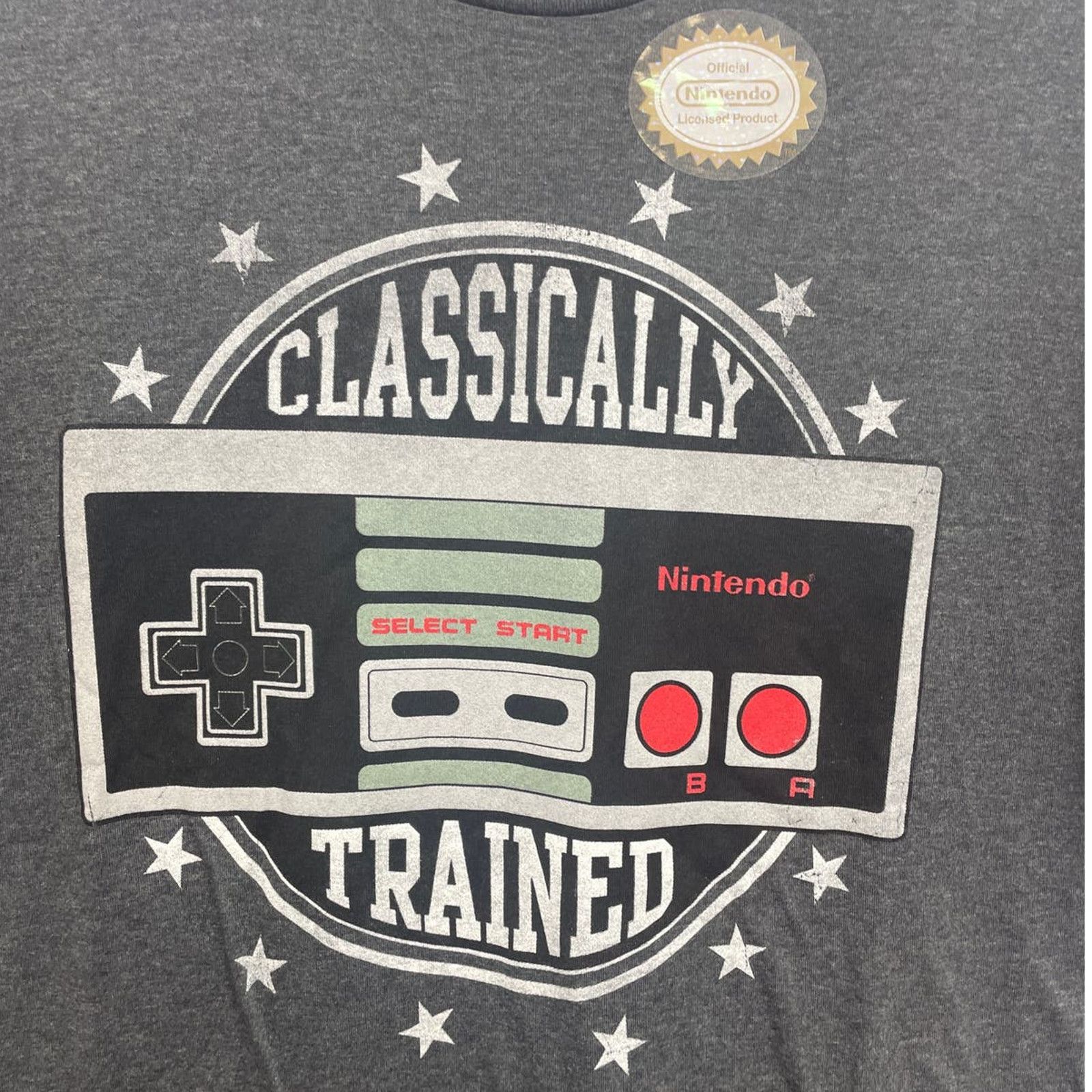 Nintendo New Nintendo Mens Large Classically Trained Short Sleeve Tee Size US L / EU 52-54 / 3 - 2 Thumbnail