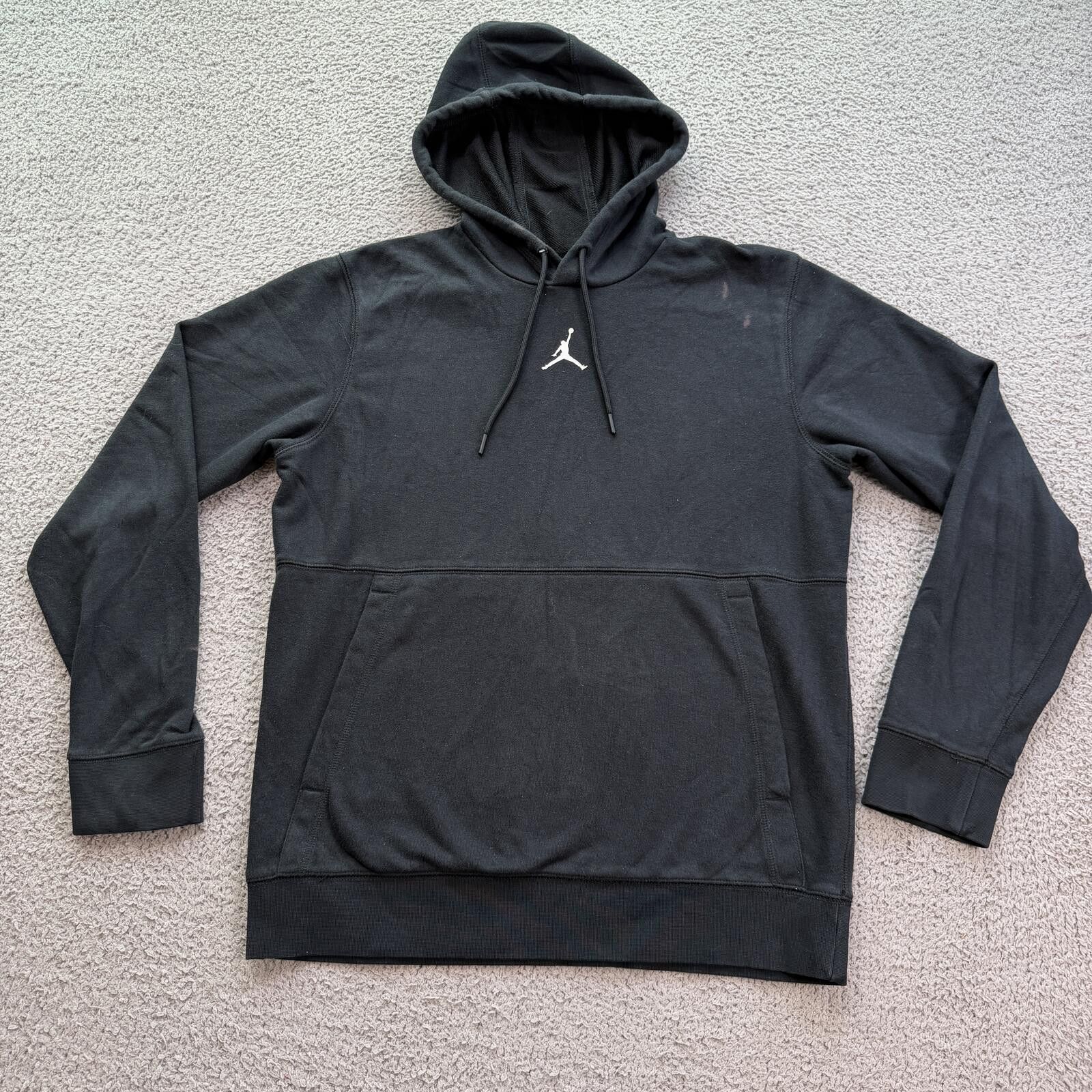 Jordan Brand Jordan Brand Black Hoodie Distressed Pullover Sweatshirt Men Size US S / EU 44-46 / 1 - 1 Thumbnail