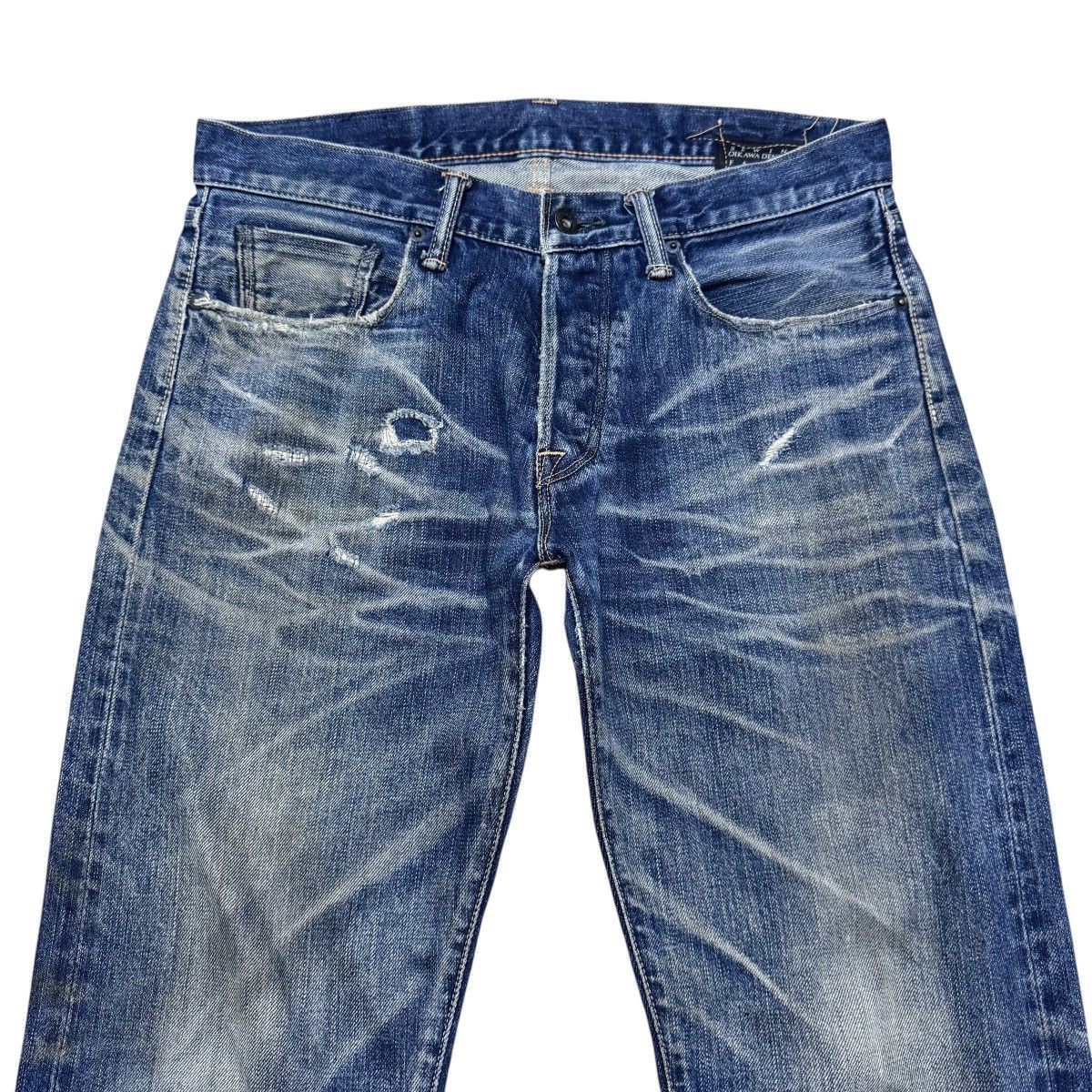 KURO Kuro Distressed Denim Selvedge Jeans Size US 32 / EU 48 - 3 Thumbnail