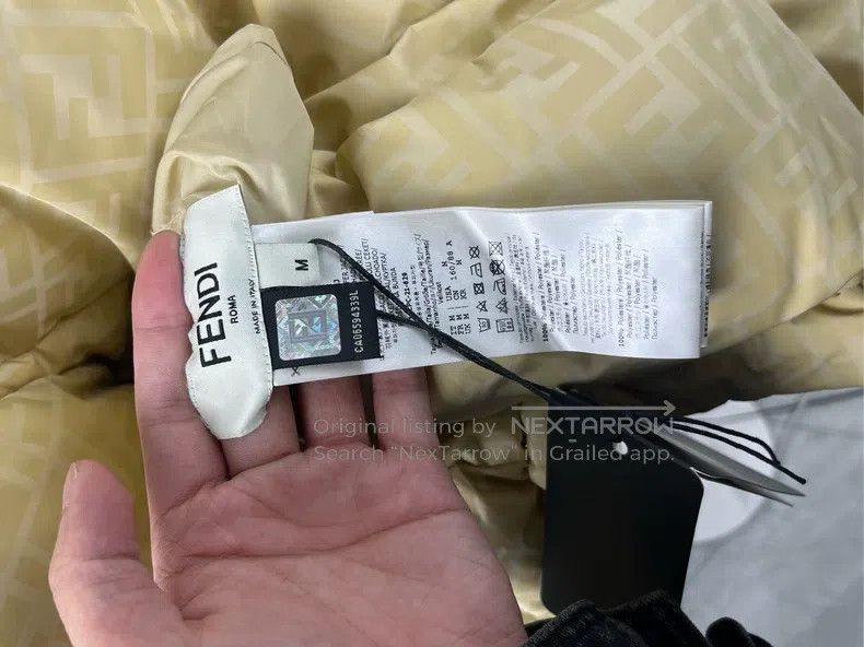 Fendi Fendi Fully printed logo hooded plush long sleeve down jac Size M / US 6-8 / IT 42-44 - 4 Thumbnail