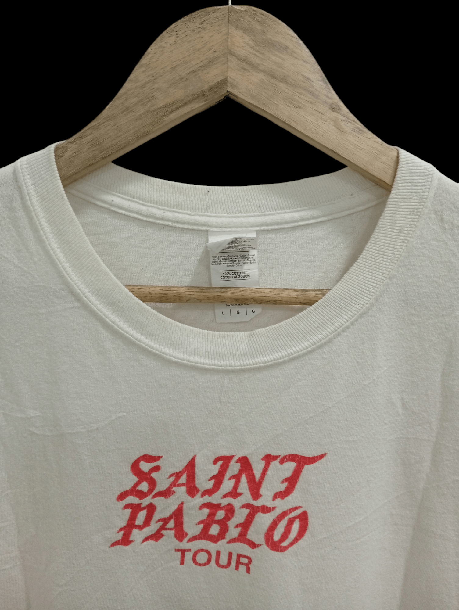 Kanye West × Rap Tees × Vintage 🔥🔥Kanye West Saint Pablo Tour LS T-Shirt Size US L / EU 52-54 / 3 - 14 Thumbnail