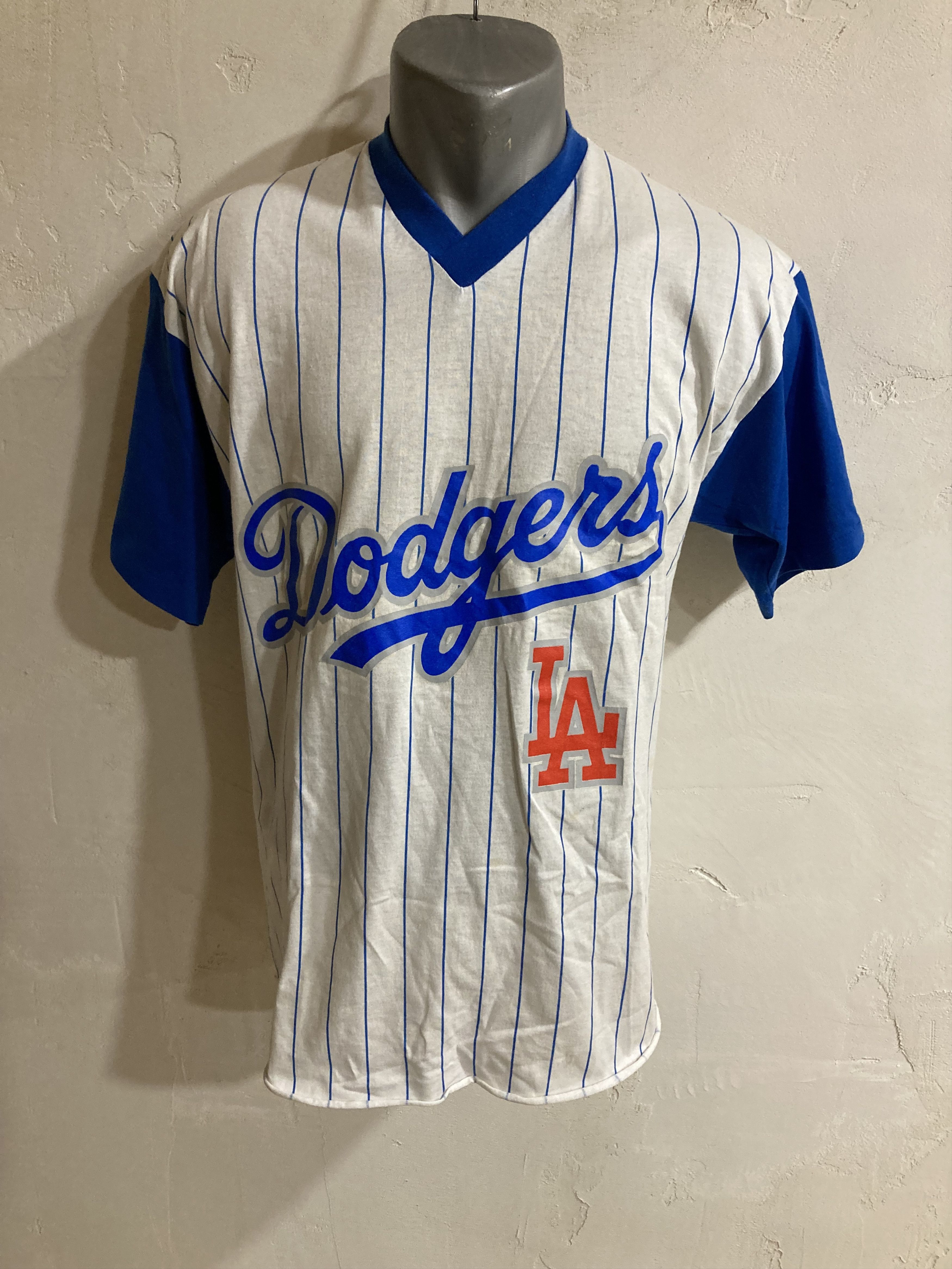 Logo 7 VINTAGE MLB LOS ANGELES DODGERS 80-90s T SHIRT Size US M / EU 48-50 / 2 - 1 Thumbnail