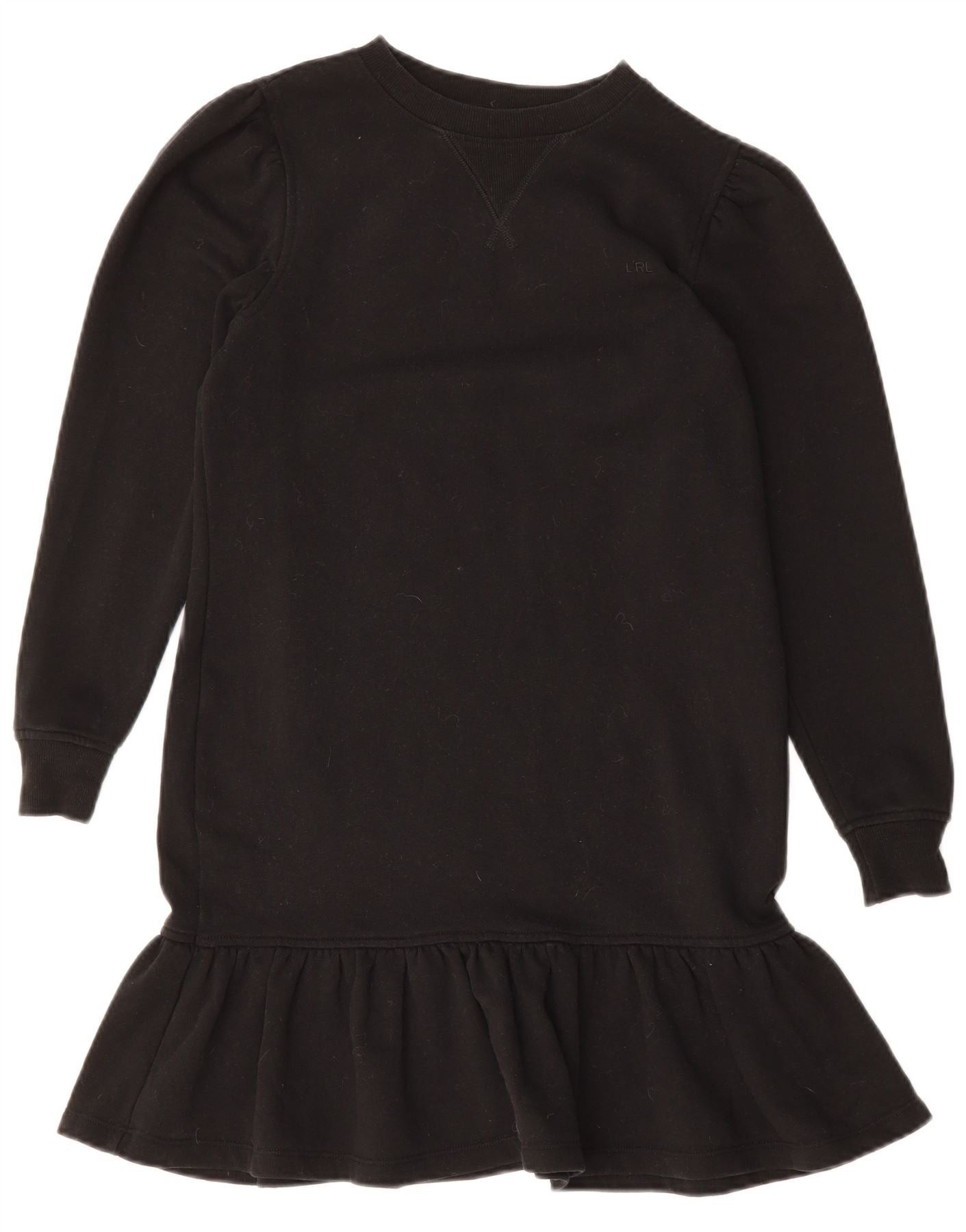 Ralph Lauren Womens Long Sleeve Drop Waist Dress UK 10 Small Black Size XS / US 0-2 / IT 36-38 - 1 Thumbnail