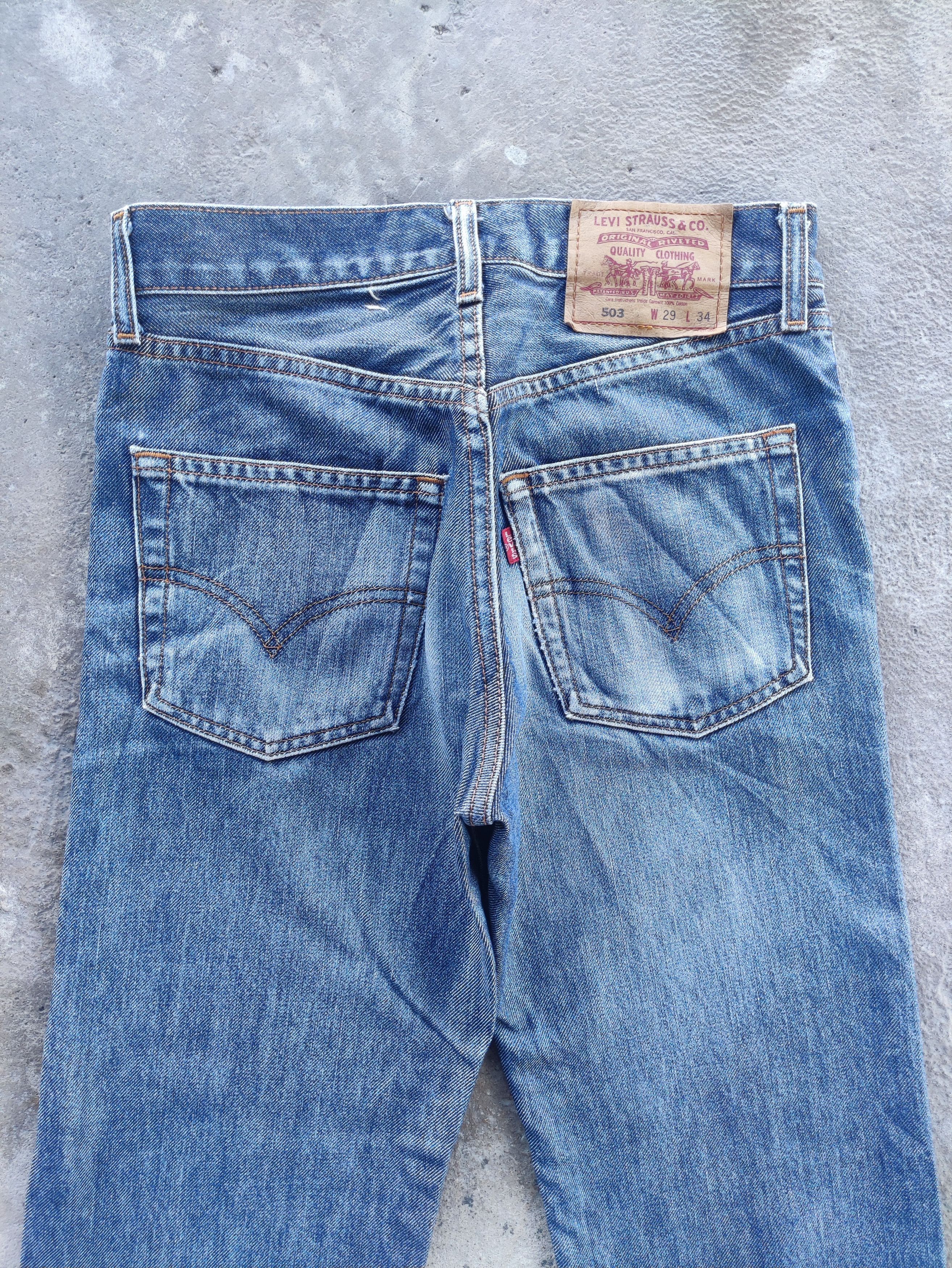 Levi's Vintage Levi's 503 Jean Distress Faded Denim Pants Size US 28 / EU 44 - 9 Thumbnail