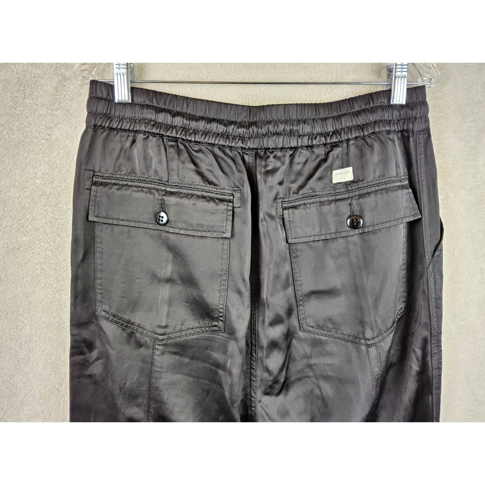 Citizens Of Humanity Citizens Of Humanity Women’s Drawstring Jeans L Black Silky Ankle Pants, Size L Size 36" / US 14 / IT 50 - 5 Thumbnail