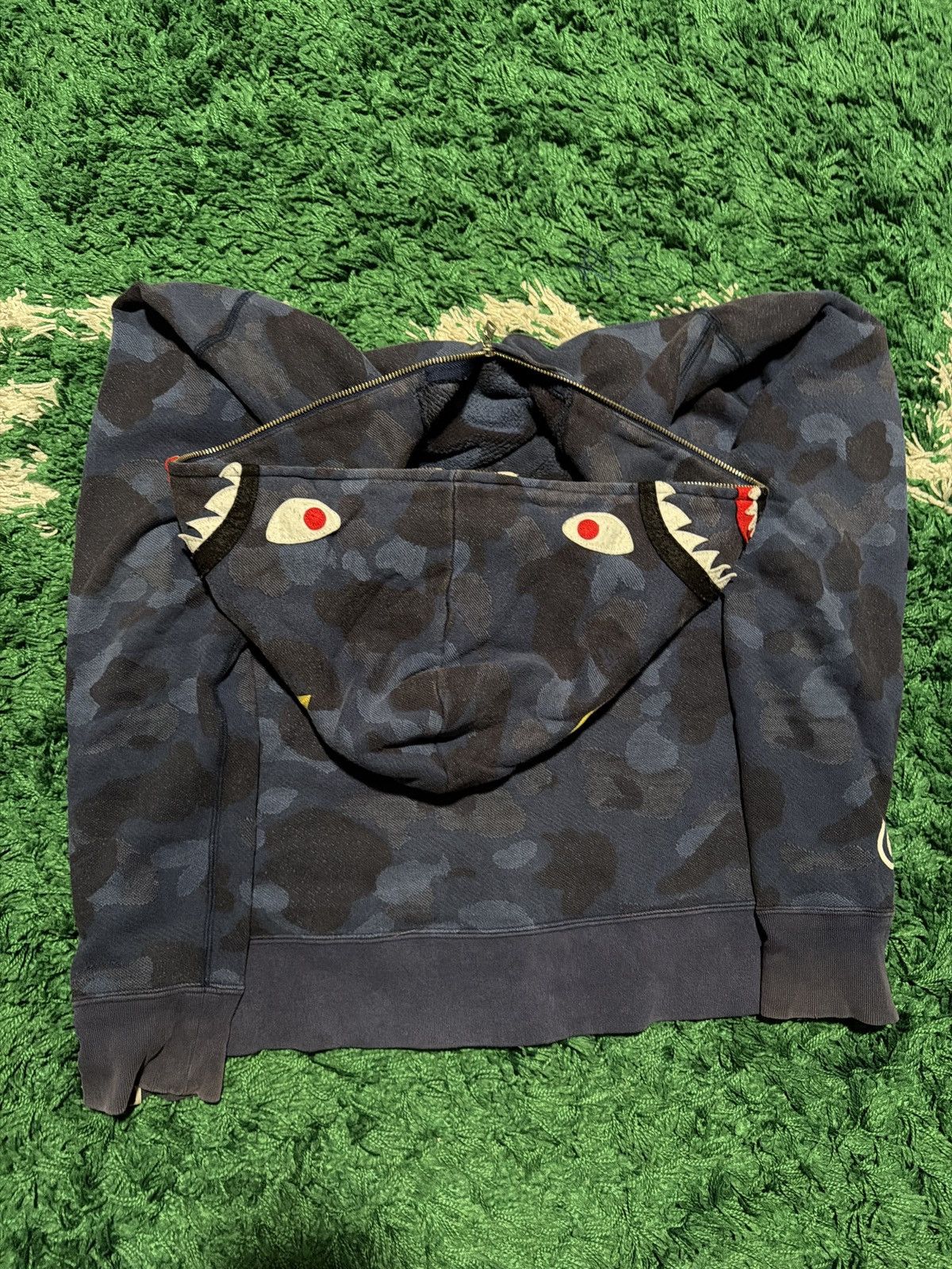 Bape BAPE Color Camo PONR Shark Full Zip Hoodie Fall/Winter 2019 Size US L / EU 52-54 / 3 - 3 Thumbnail