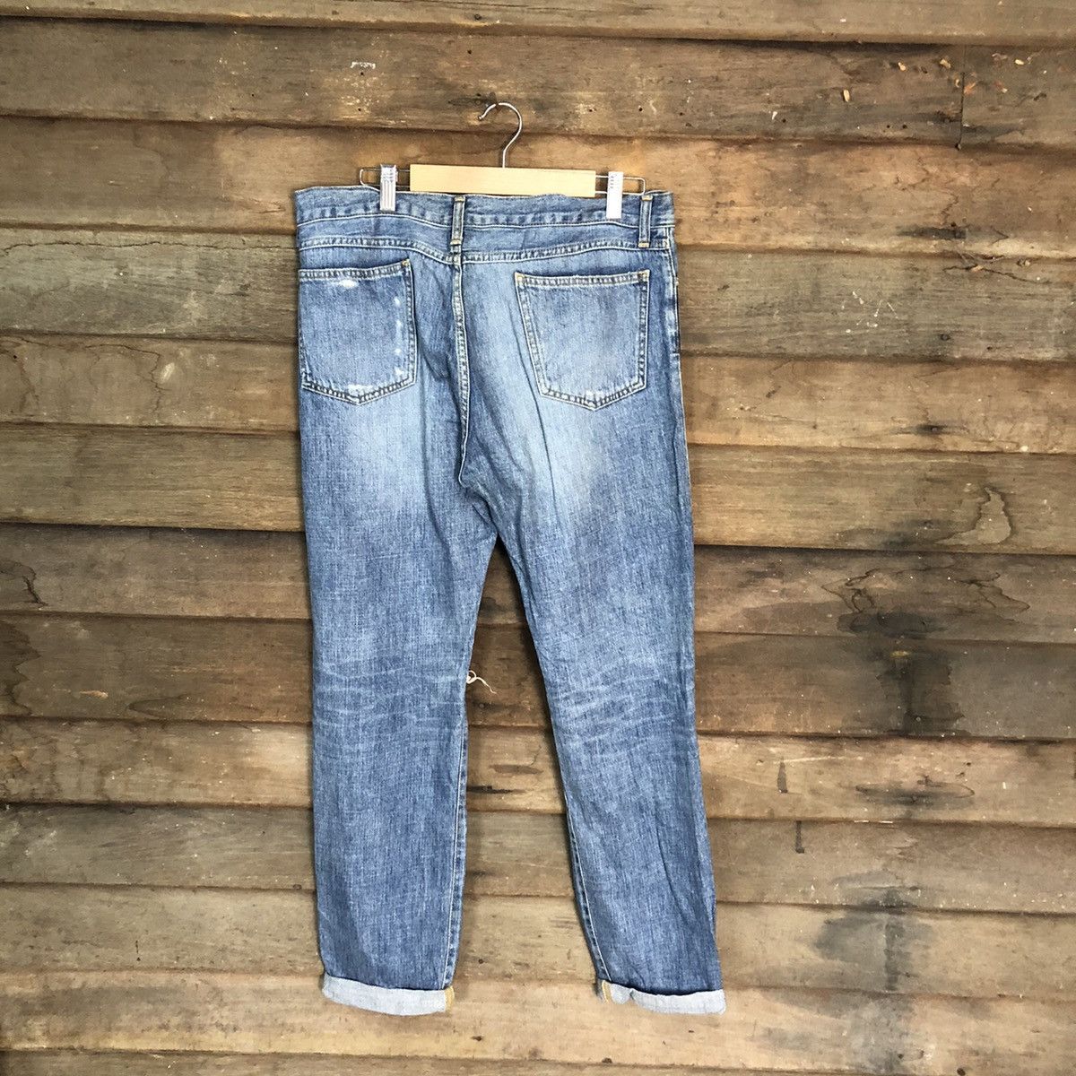 Japanese Brand Mausonde Reefur ripped distressed Blue Denim Pants #7382 Size 30" / US 8 / IT 44 - 13 Thumbnail