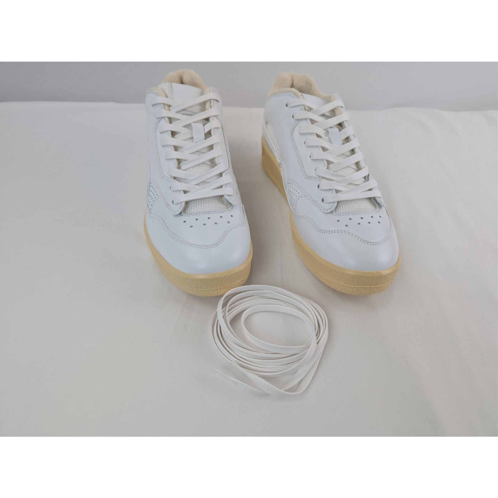 Jil Sander o1rshd1 Dragon Fabric Gummy Cow Nappa Sneakers in White Size US 10 / EU 43 - 7 Thumbnail