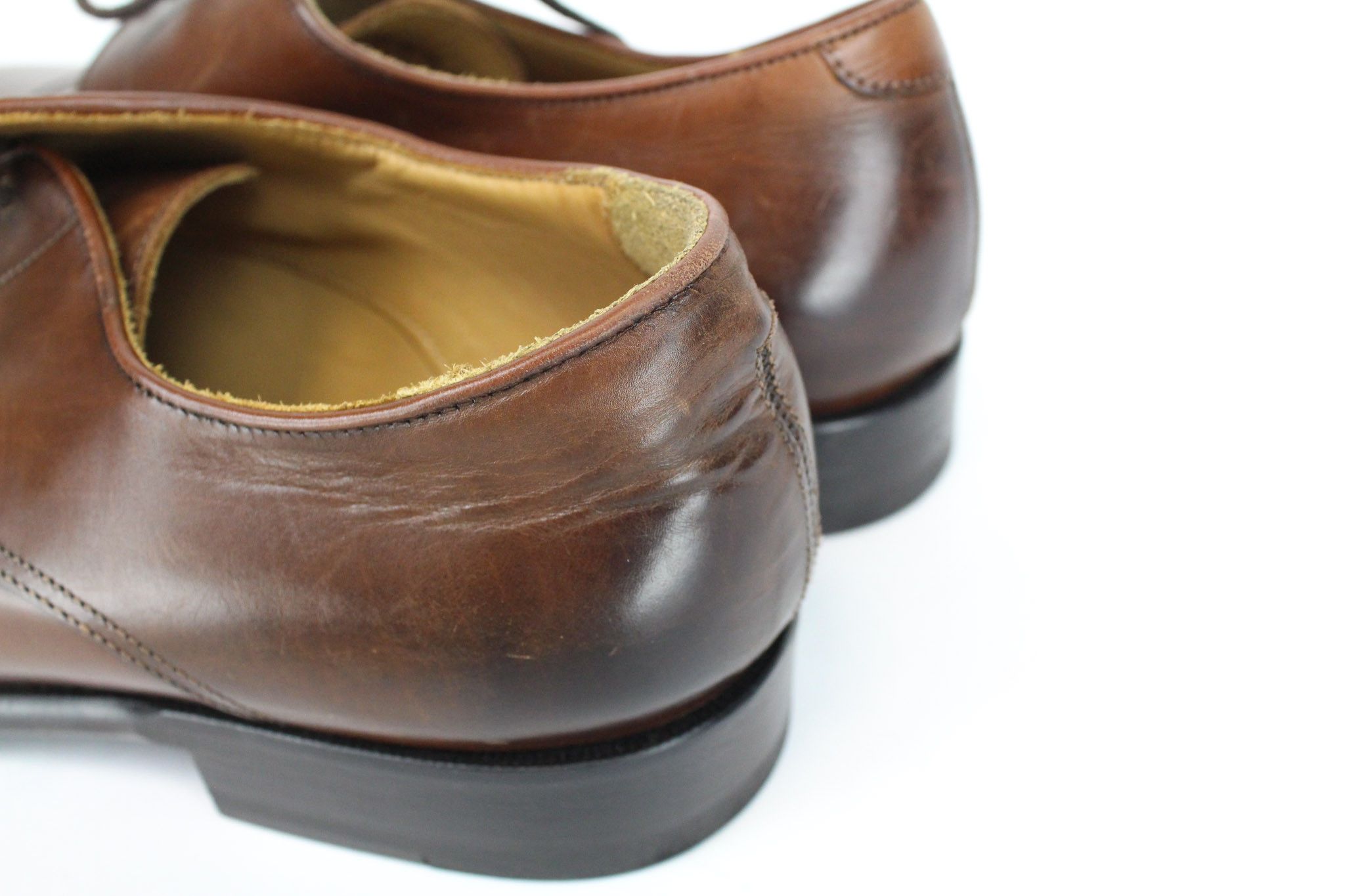 Suitsupply EU40 Mid-Brown Leather Derby Shoes 67798 Size US 7 / EU 40 - 17 Thumbnail