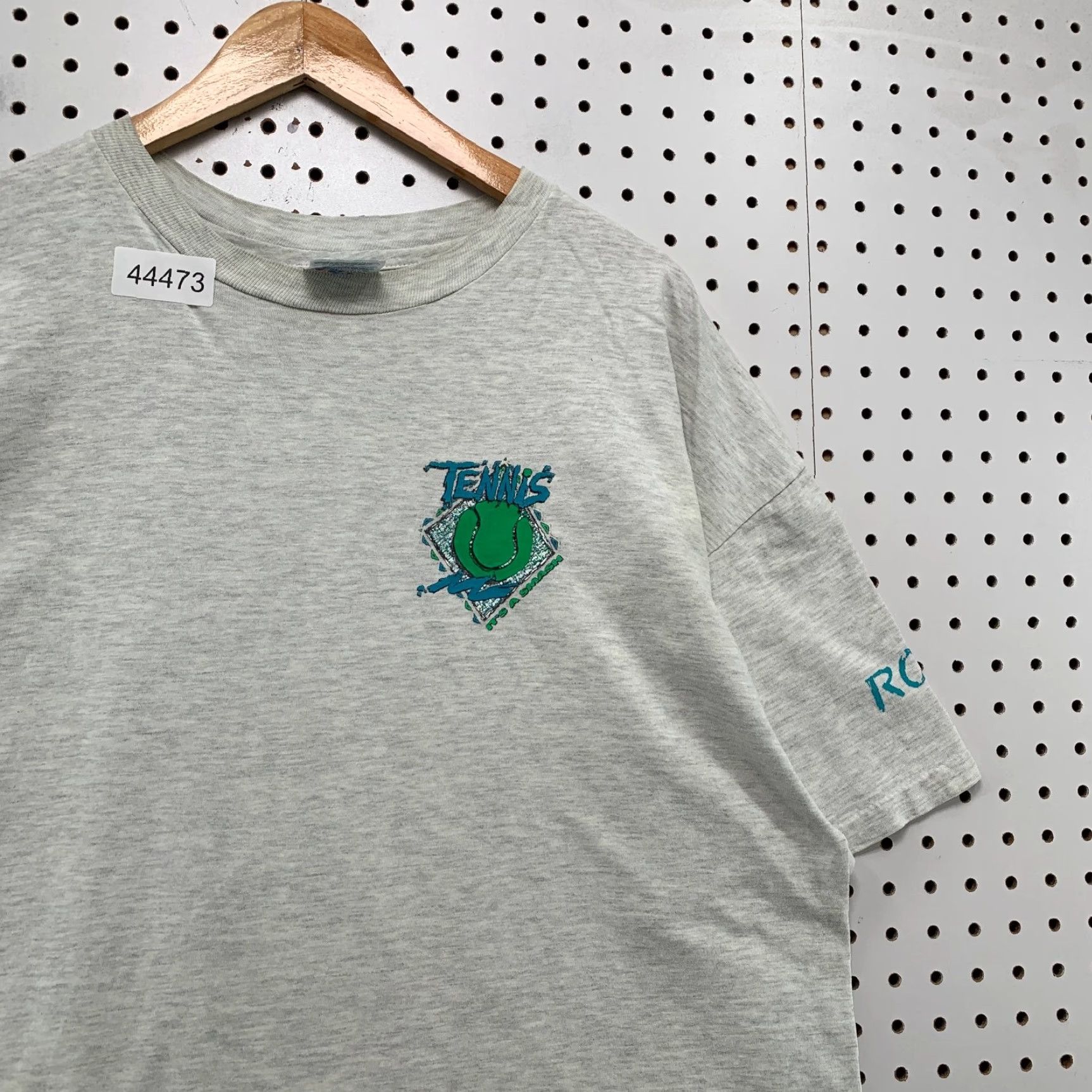 Hanes VINTAGE Hanes T-Shirt Tennis Shirt Mens 2XL Gray 90s Sports Cotton Hanes Beefy-T Mens 2XL 90s Tournament Baseball Football Size US XXL / EU 58 / 5 - 4 Thumbnail