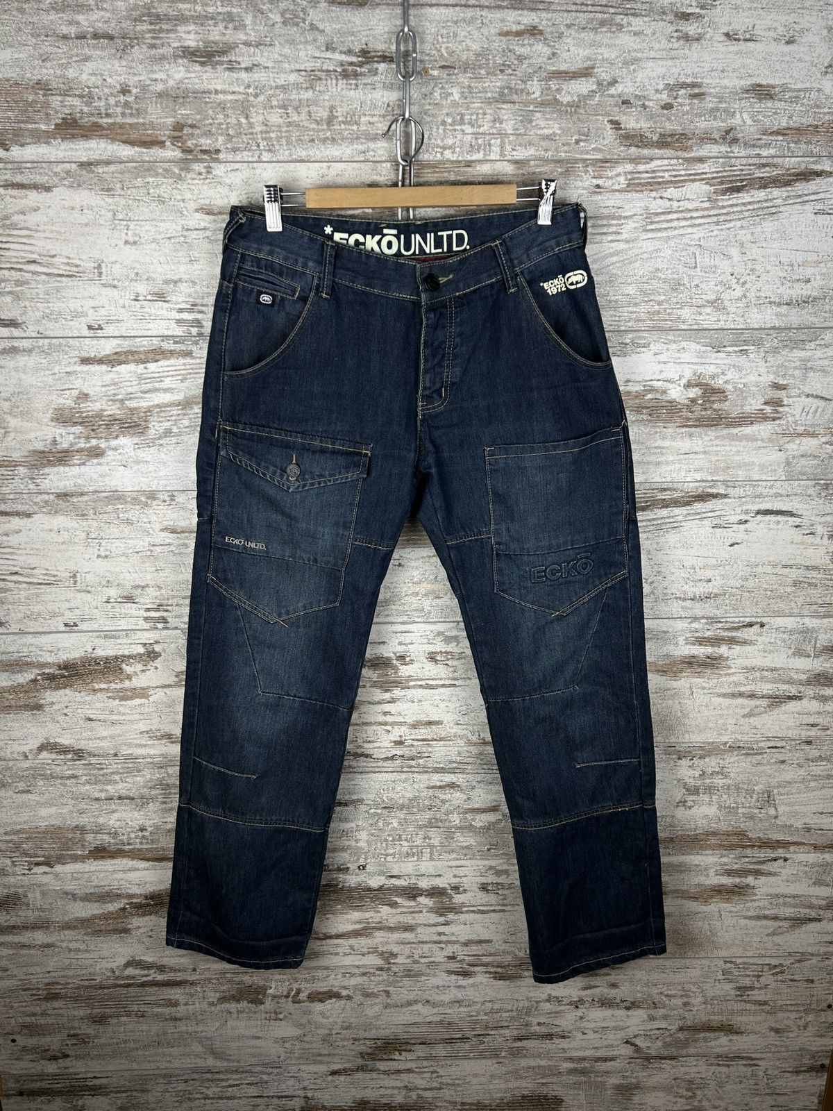 Ecko Unltd. × Vintage Mens Vintage Ecko Unltd. jeans y2k rare denim pants rap 90s Size US 32 / EU 48 - 1 Thumbnail