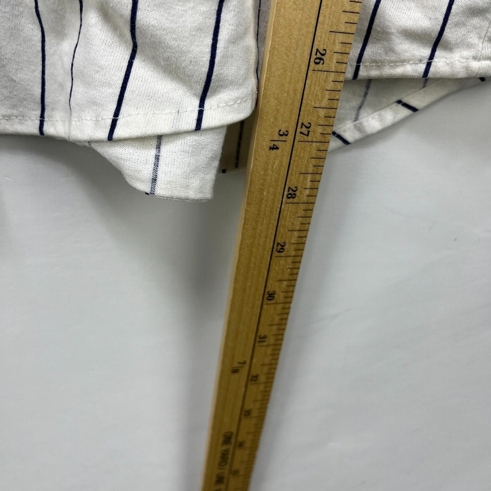 Other Vintage 90s Cleveland Indians Pinstripe Button-Up Jersey XL Size ONE SIZE - 8 Thumbnail