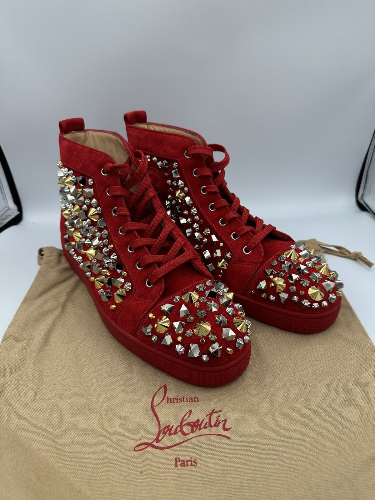 Christian Louboutin Christian Louboutin Red Spikes Size US 12.5 / EU 45-46 - 1 Thumbnail