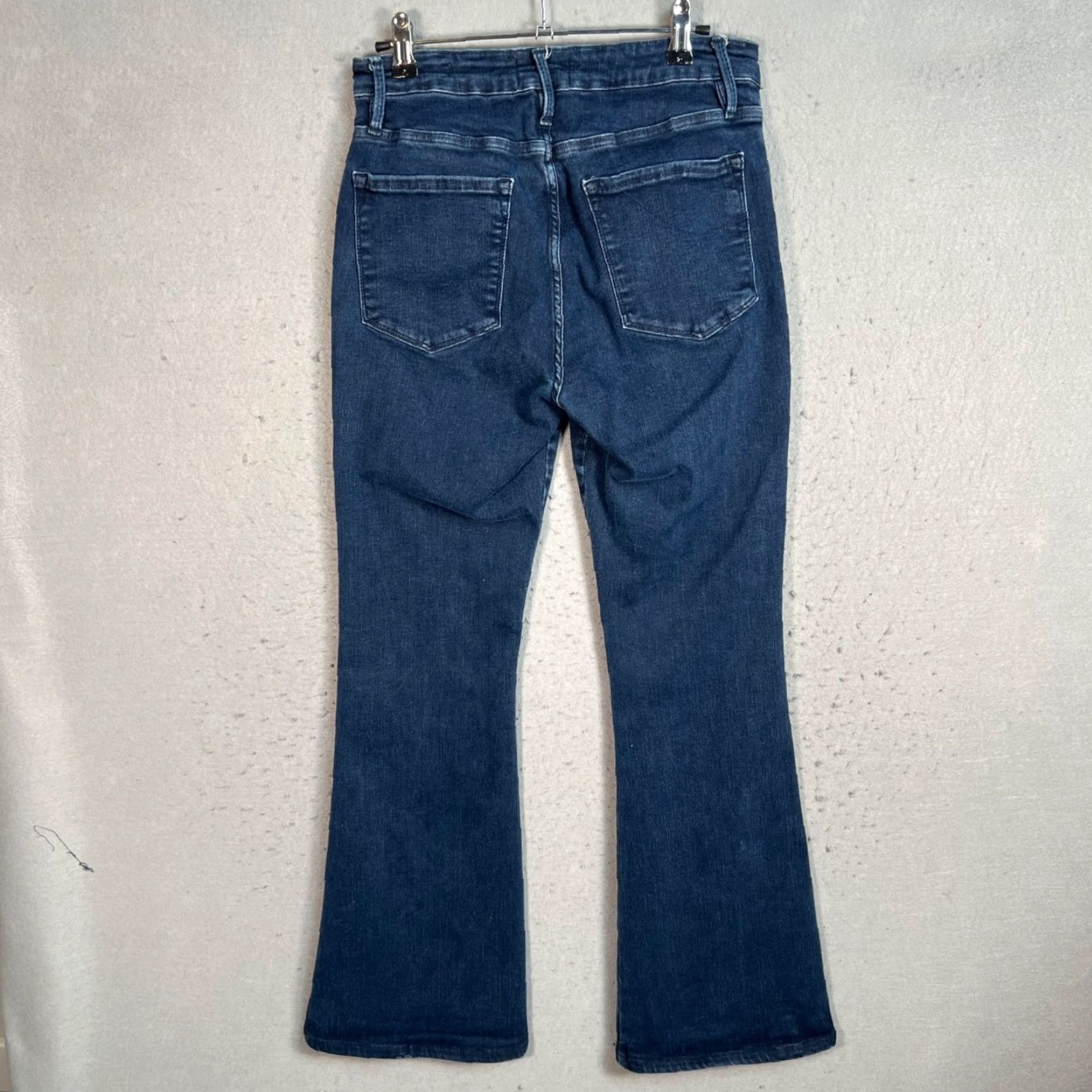 Frame FRAME Jeans Size 2 Flare Denim Blue Cotton Blend Women's Regular Inseam 29 Pockets 5-Vintage No Nylon? (Note: avoid adding info not in original) Size 26" / US 2 / IT 38 - 2 Thumbnail