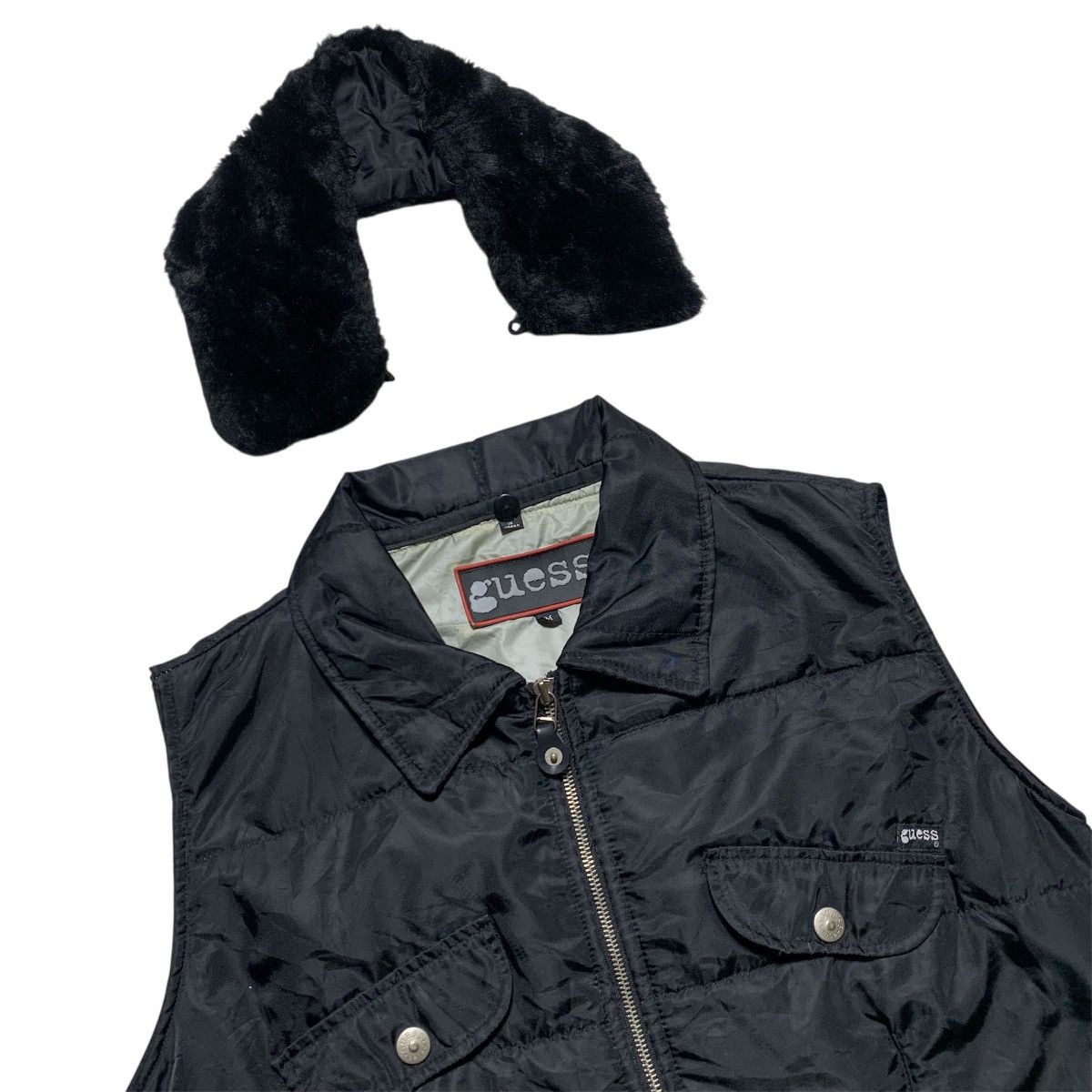 Guess 2000s Guess Vast Puffy Fur Reflective Y2k Winter Style Size US M / EU 48-50 / 2 - 3 Thumbnail
