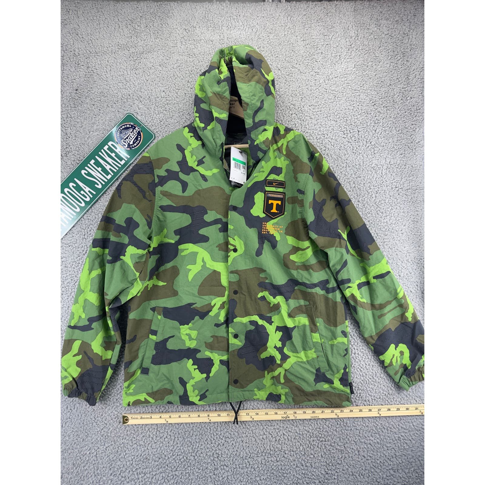 Nike Tennessee Volunteers Jacket Mens XL Camo Green Woven