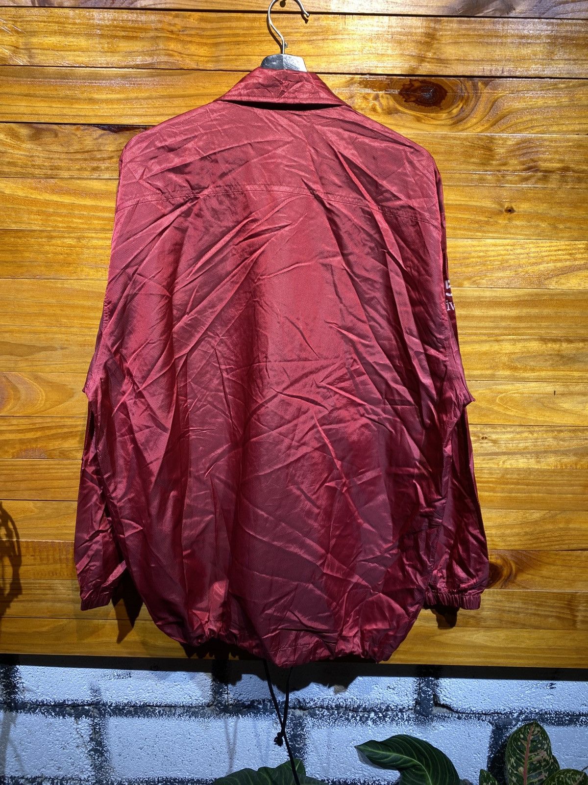 Mizuno Vintage All Sports Maroon Jacket – Snap Button Windbreaker Size US L / EU 52-54 / 3 - 9 Thumbnail