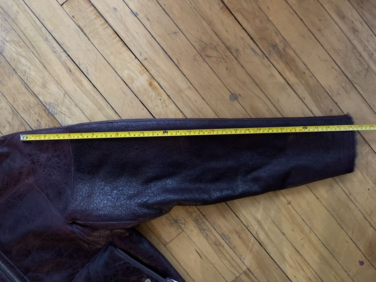 Rick Owens FW23 Luxor Reversible Shearling Sealed Jacket Amethyst Size US M / EU 48-50 / 2 - 19 Thumbnail