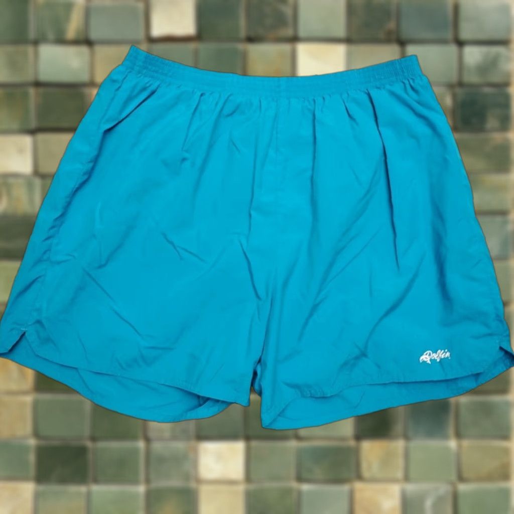 Vintage VINTAGE Dolfin Shorts Womens Large Blue Lined Swim Suit Trunks 70s Made in USA Size 36" / US 14 / IT 50 - 1 Thumbnail